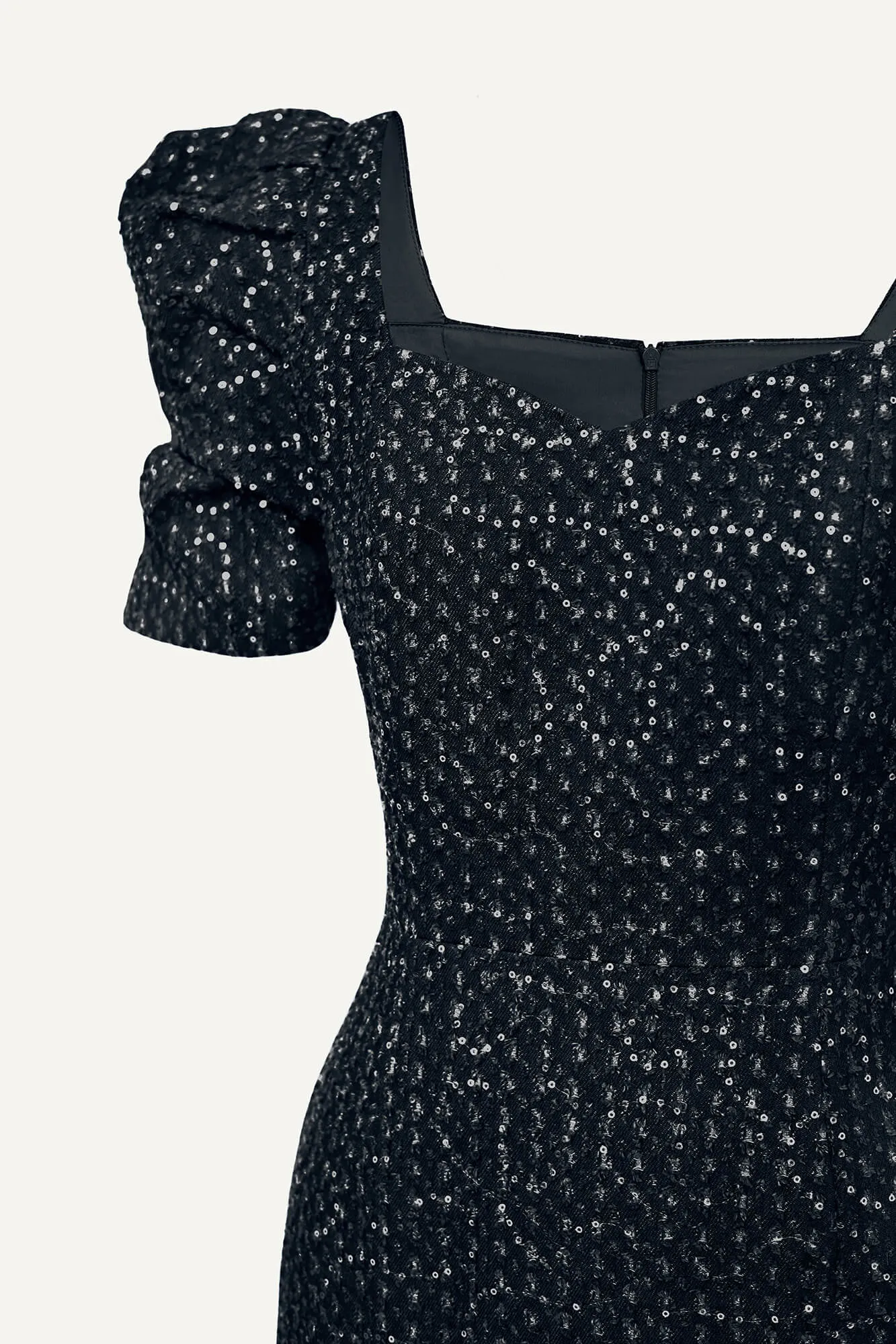 Sweetheart Denim Midi Dress