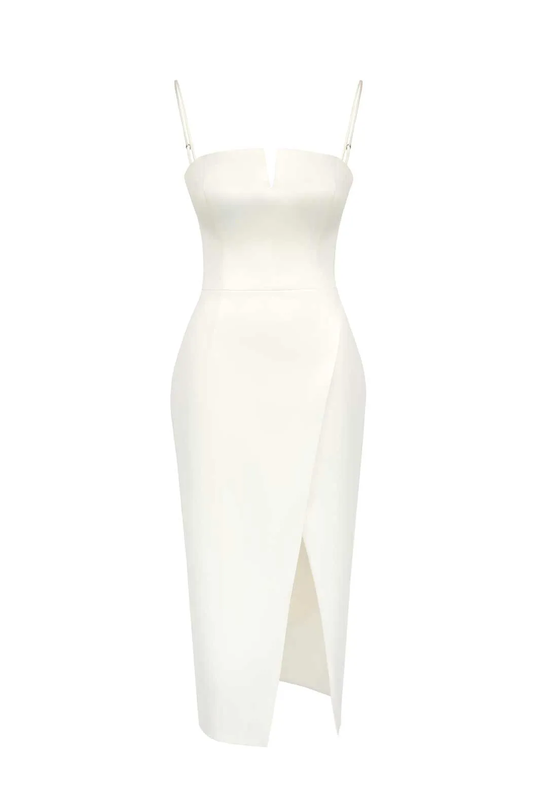 Wrap V-neck Midi Dress