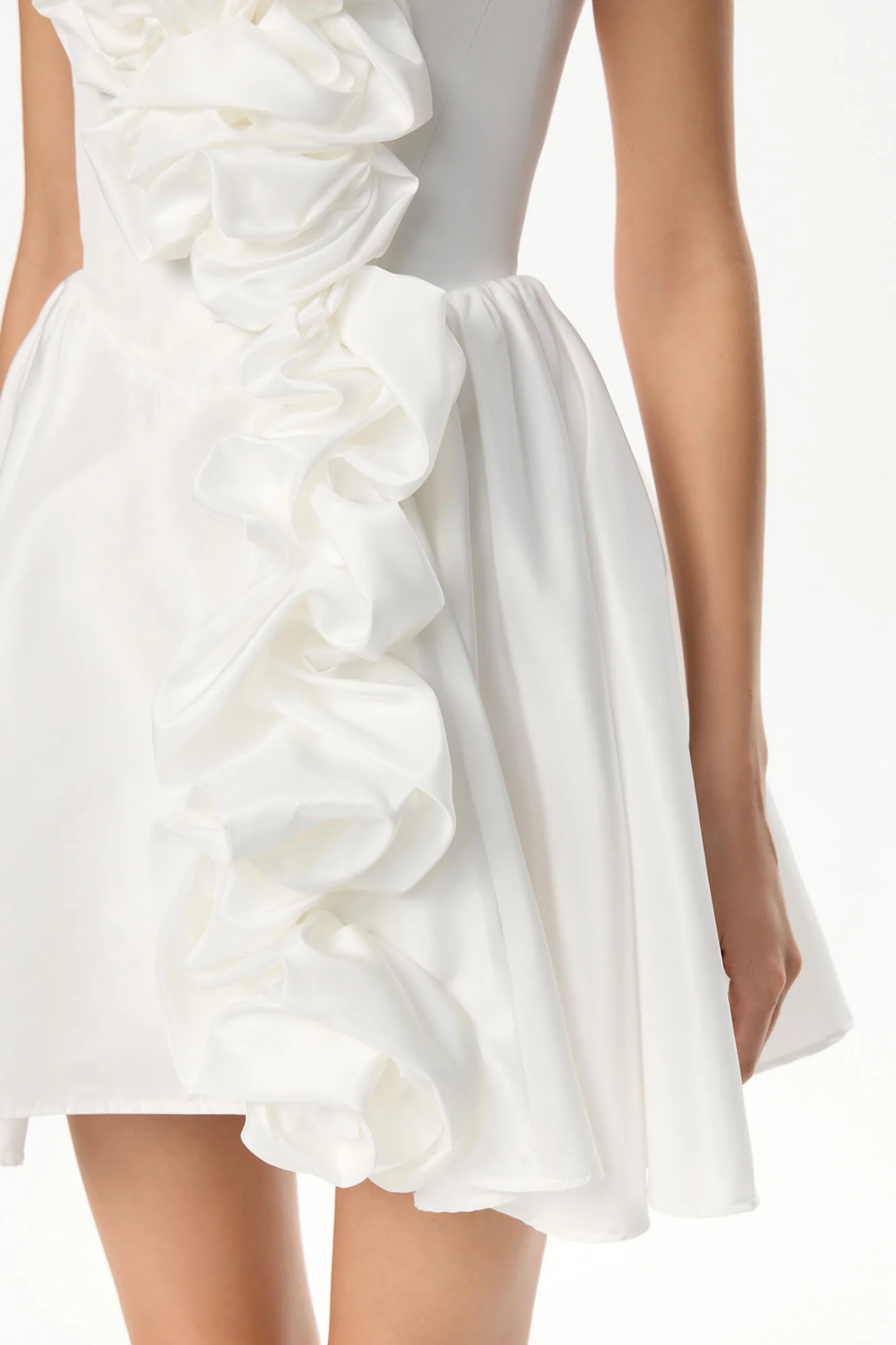 Mini Dress With Corset And Gathering