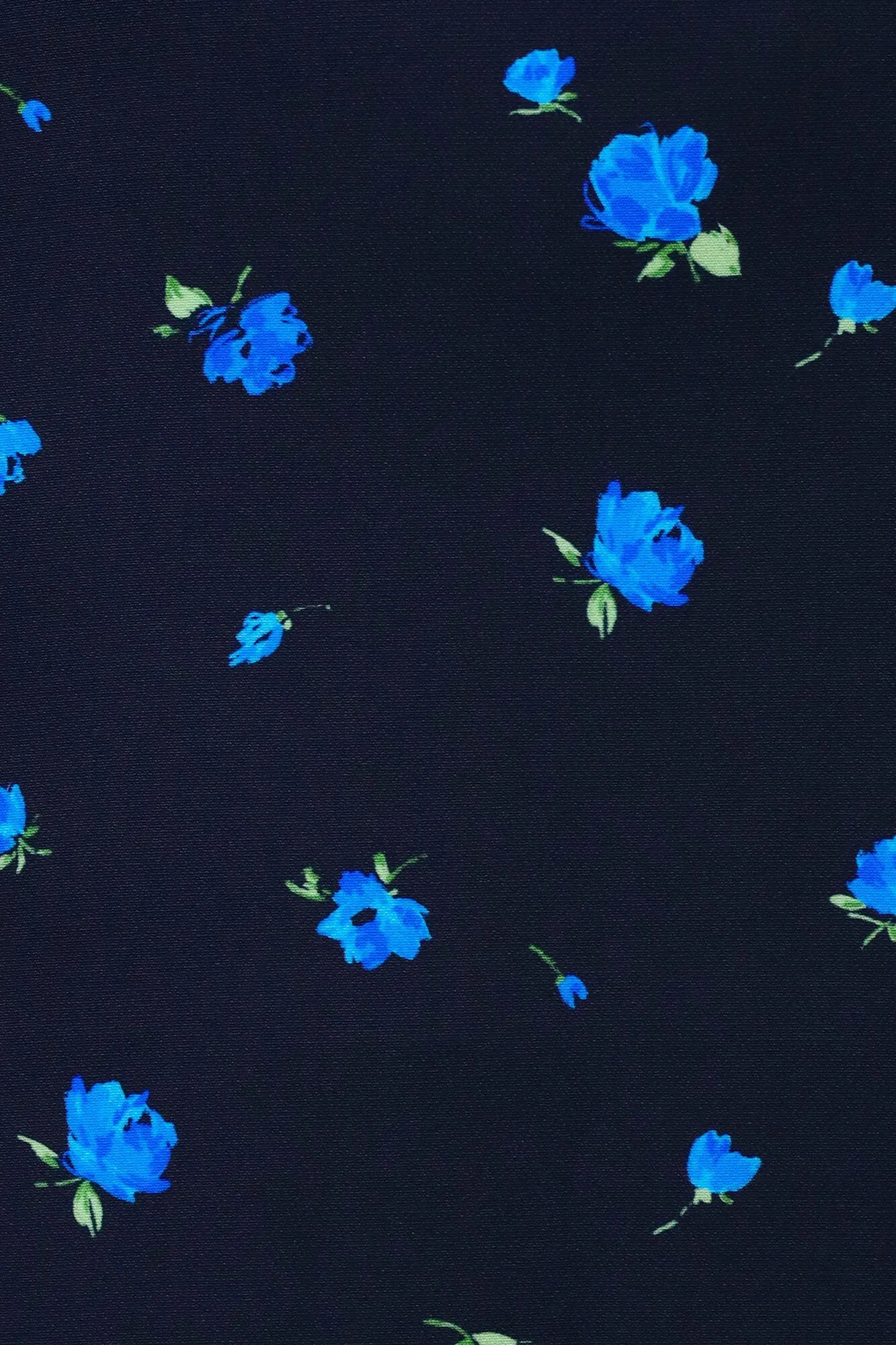 Godet Silhouette Long Sleeve Floral Midi Dress