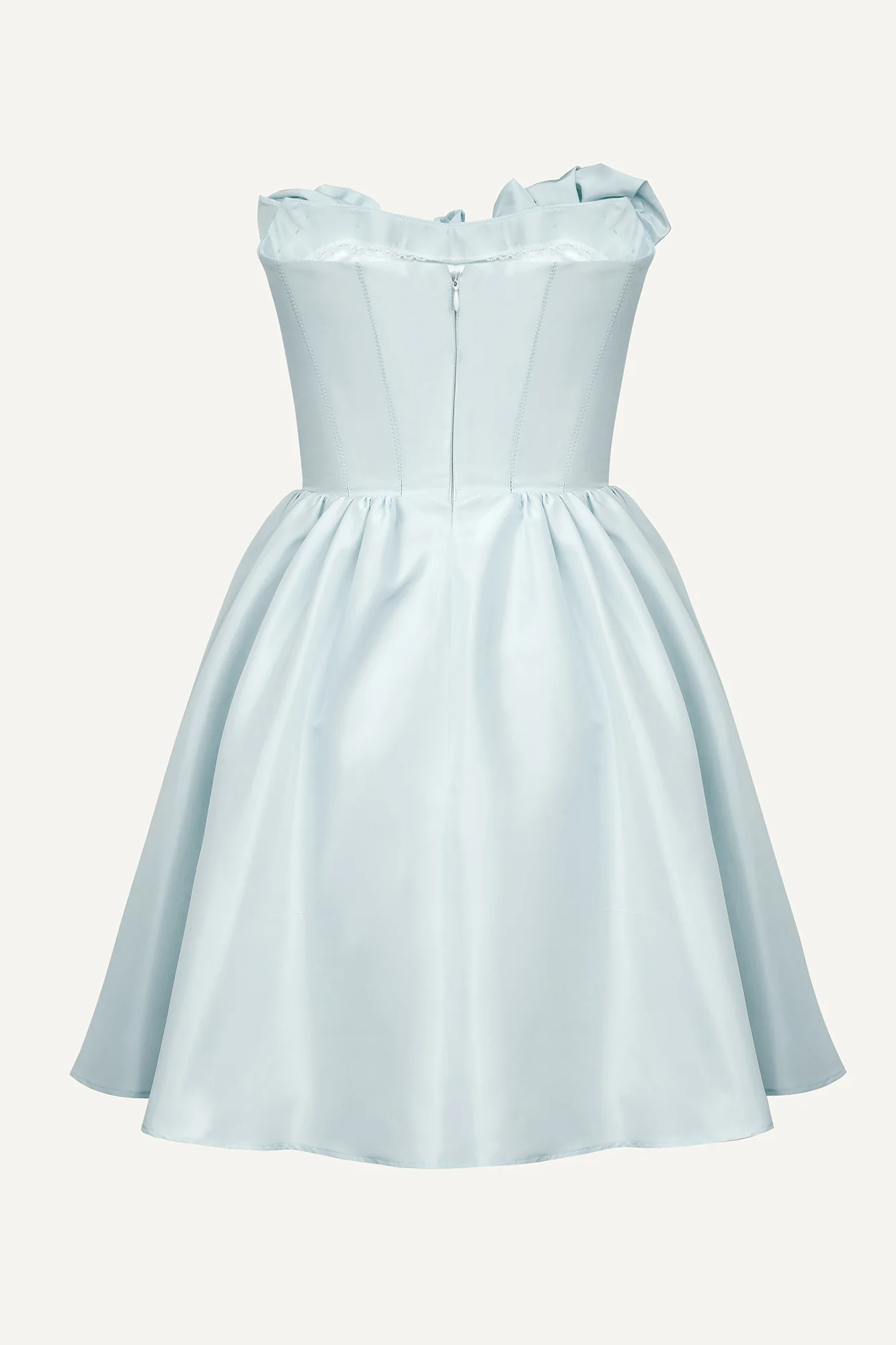 Mini Dress With Corset And Gathering