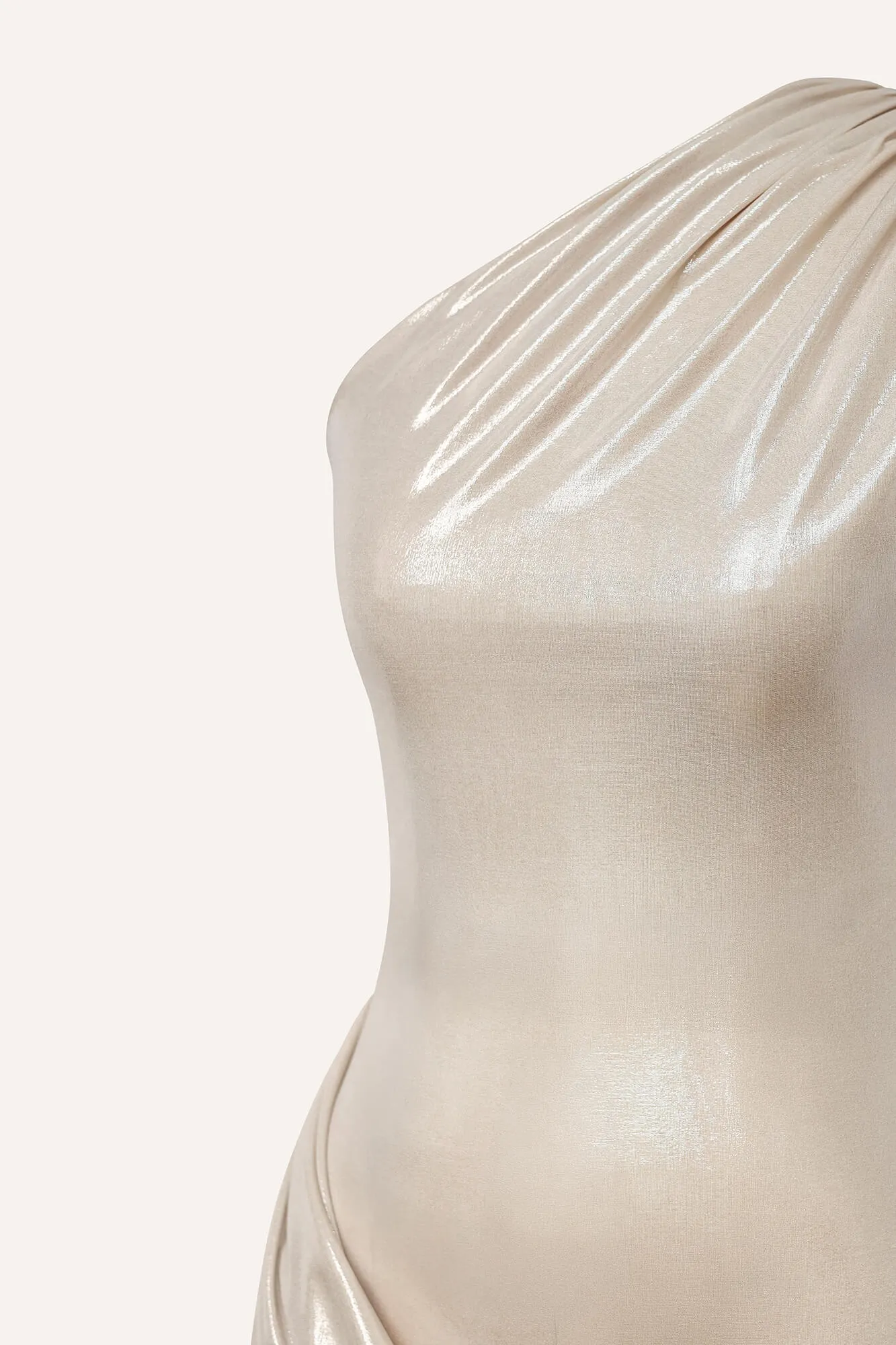 Jersey Midi Dress With Train