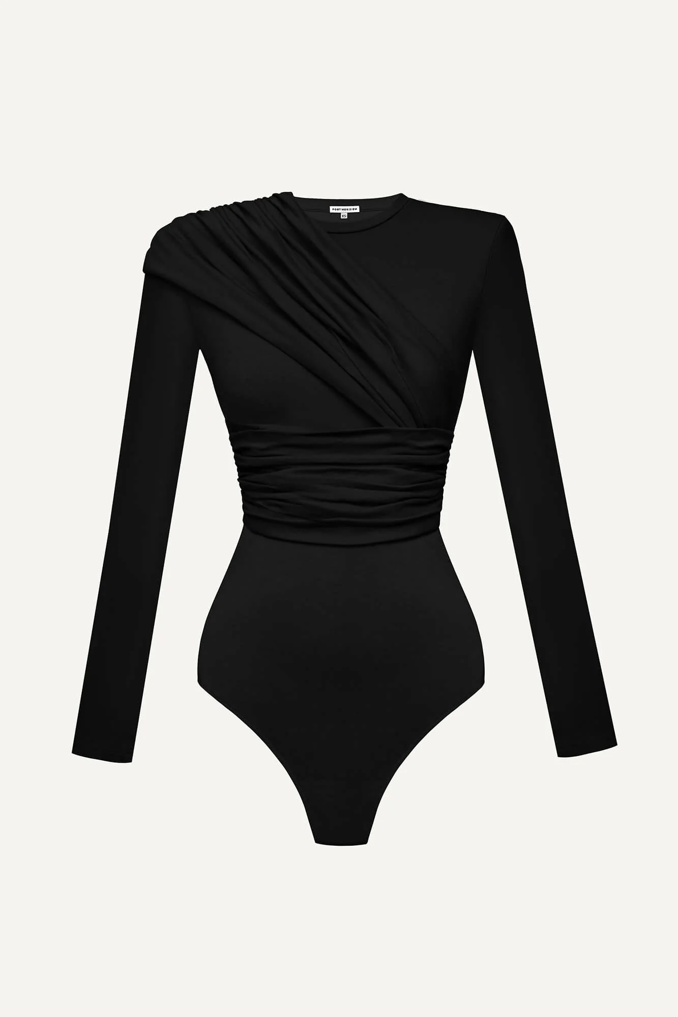Drapped Knitted Bodysuit
