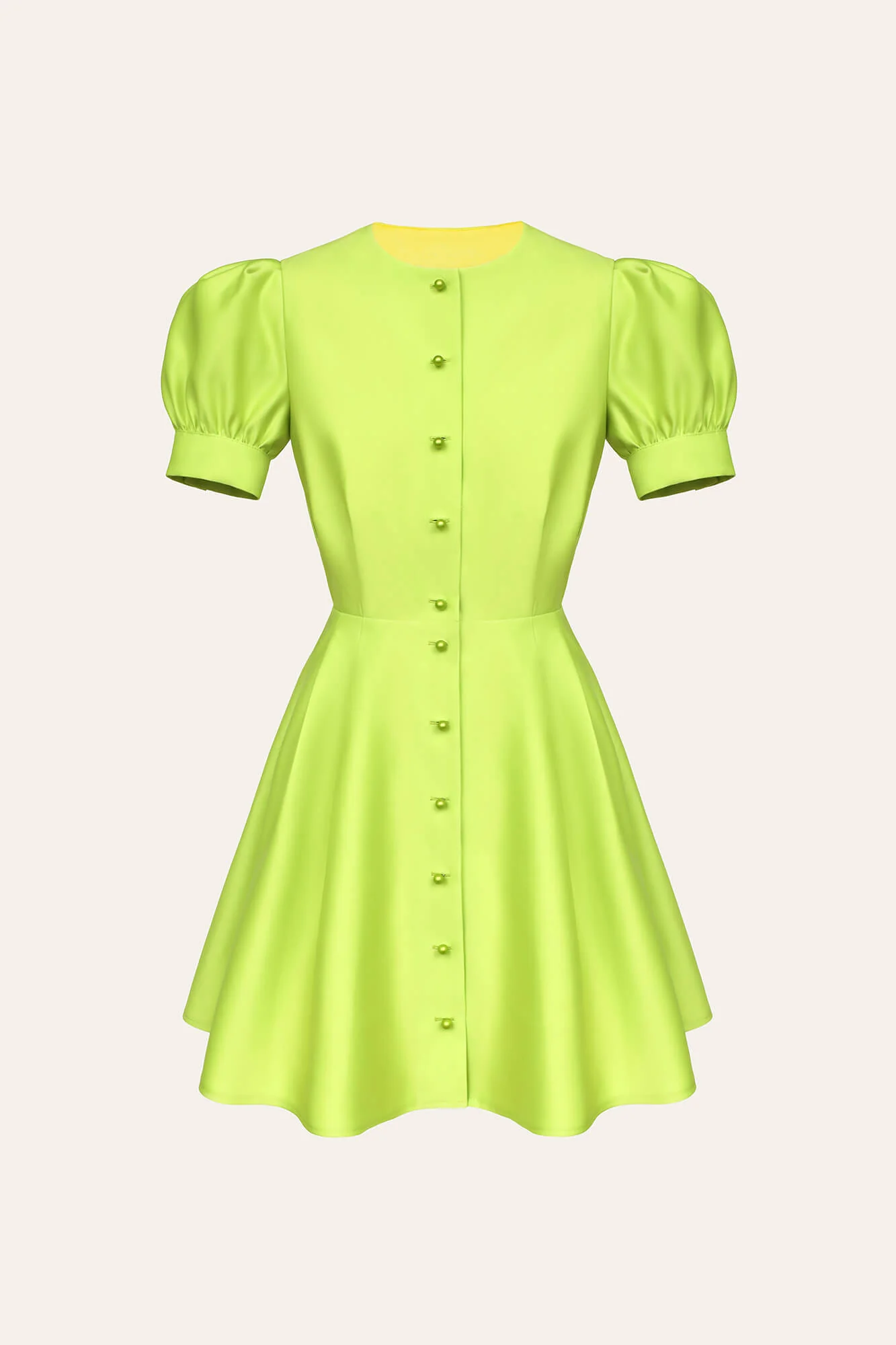 Button Front Mini Dress