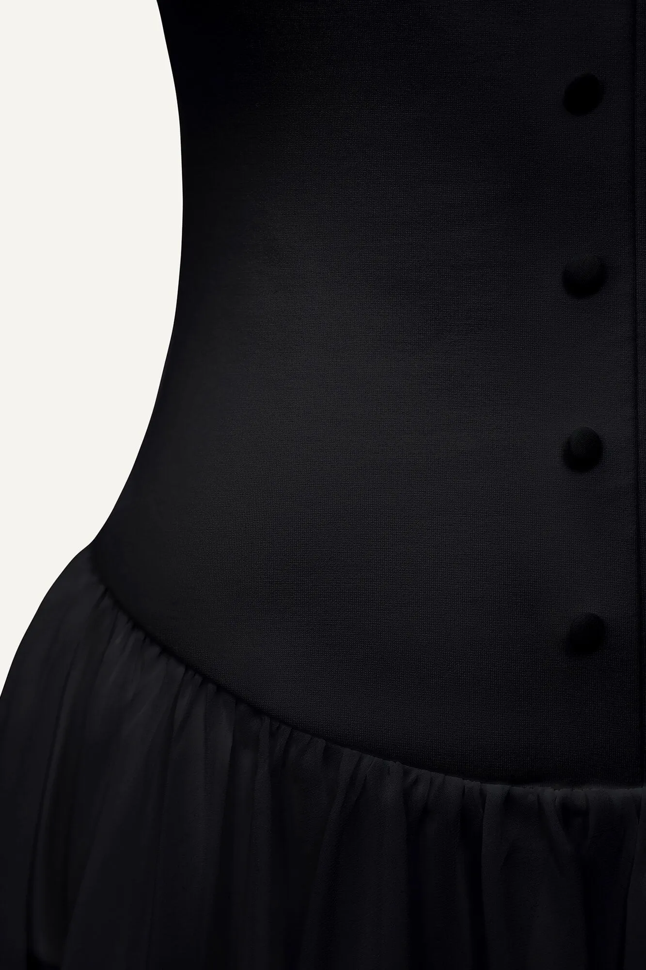 Maxi Dress With Buttons And Asymmetrical Skirt