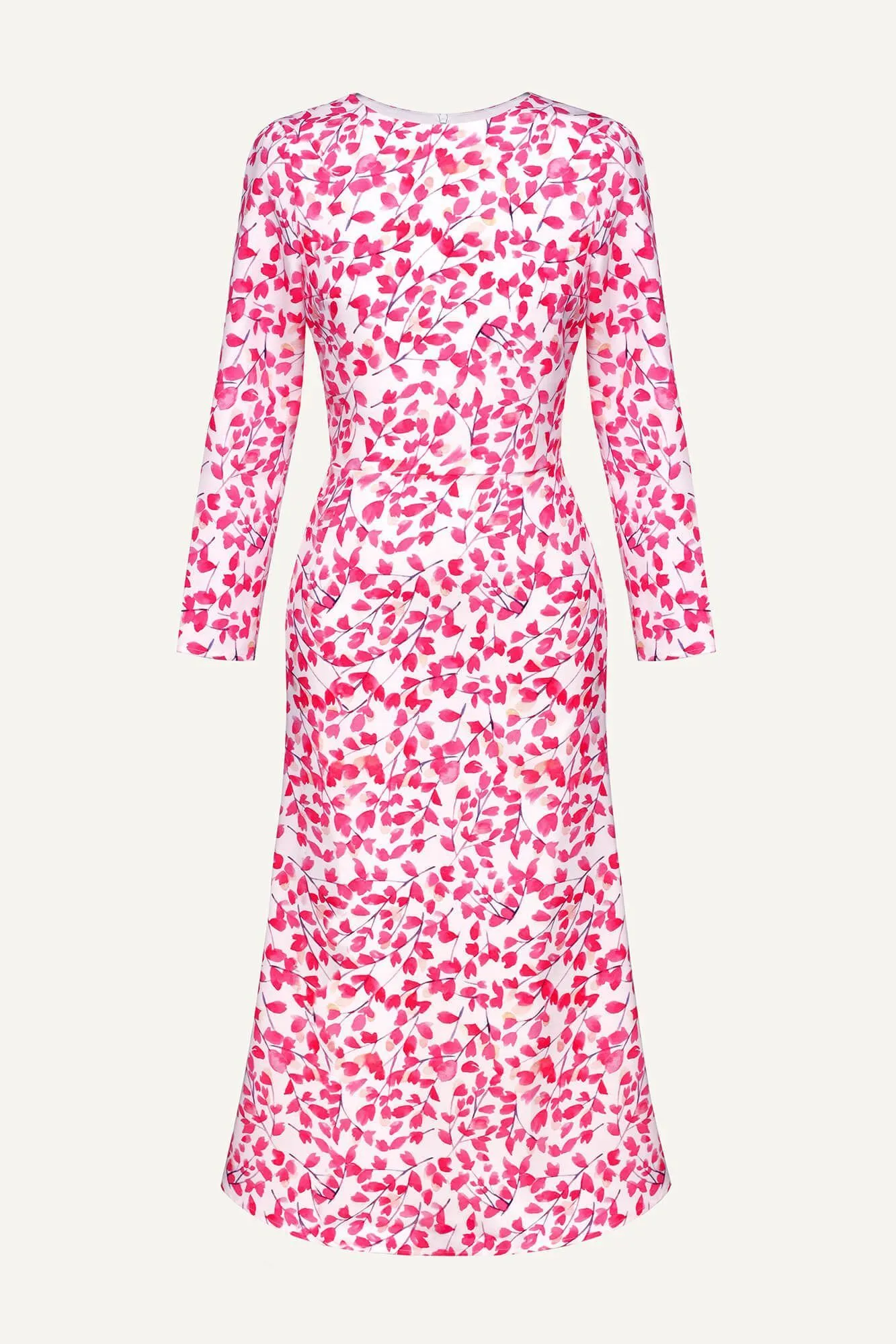 Long Sleeve Printed Midi Dress
