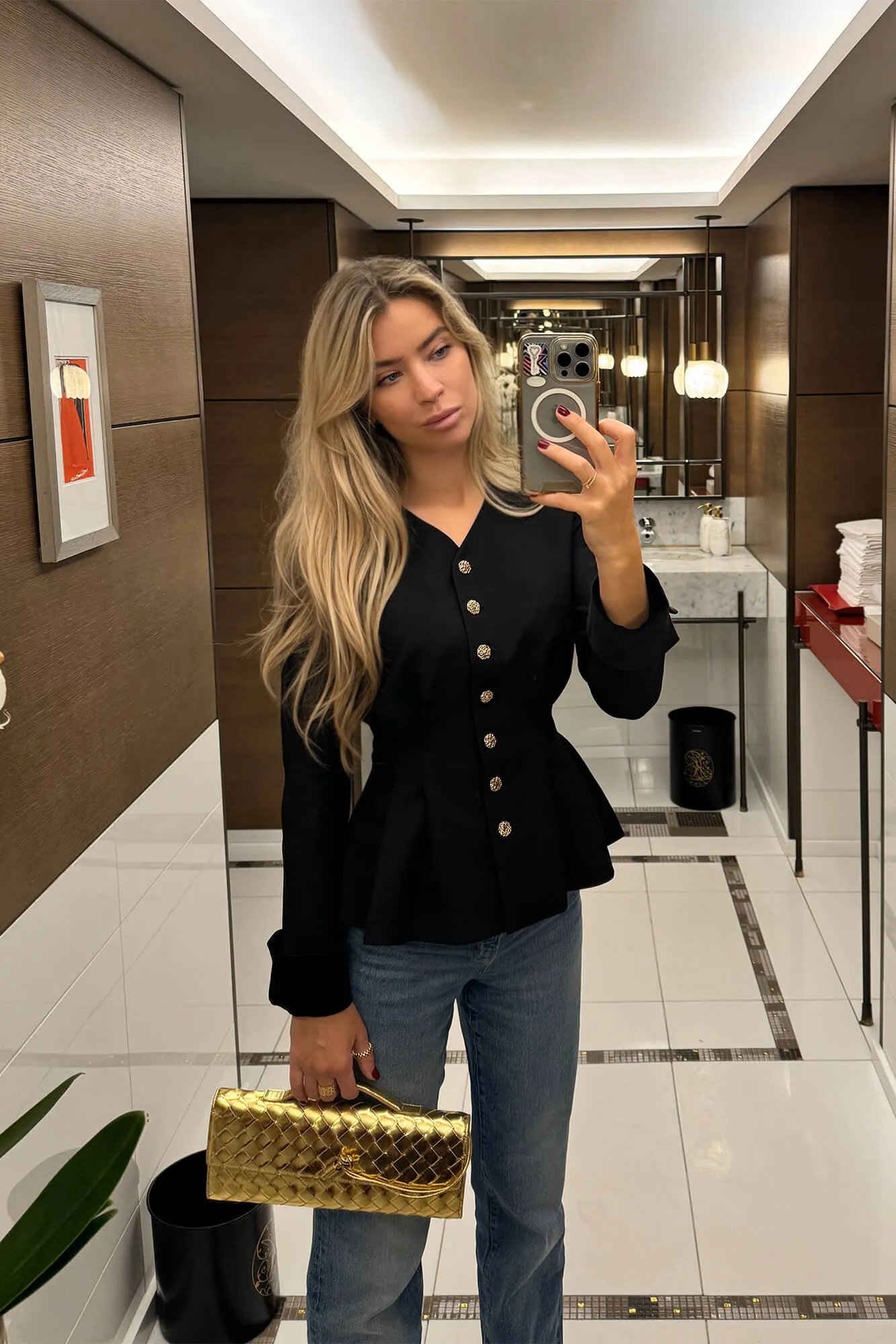 Long Sleeve Button Up Top