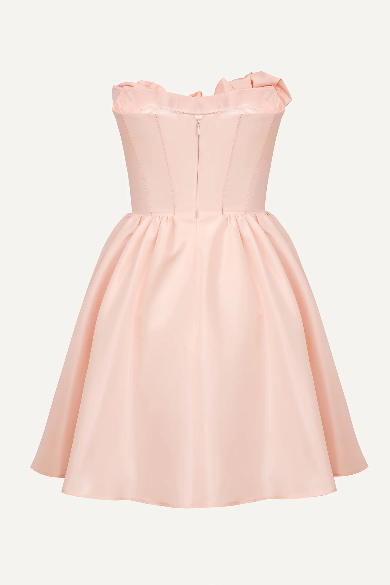 Mini Dress With Corset And Gathering