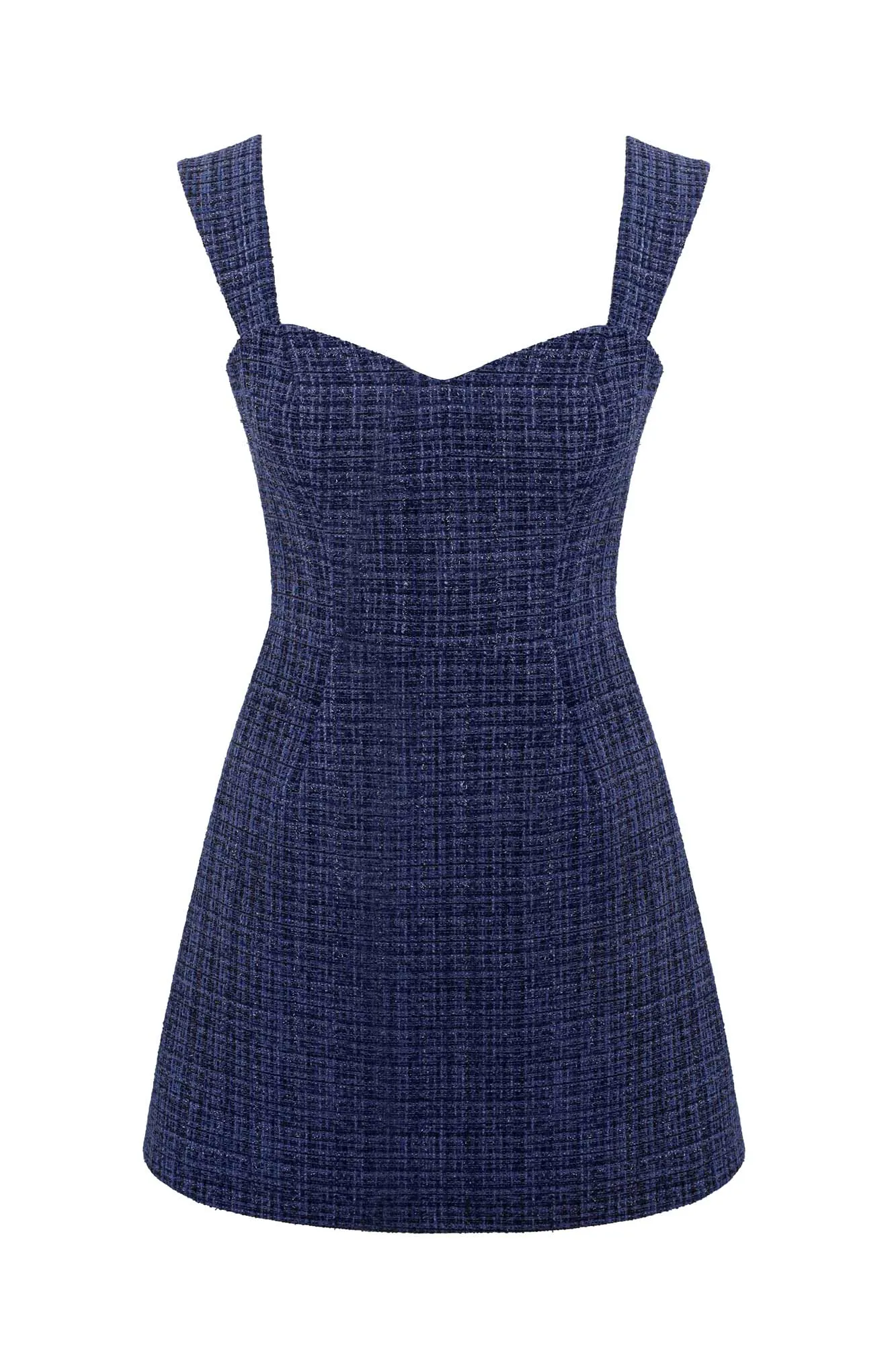 Tweed Strap Mini Dress