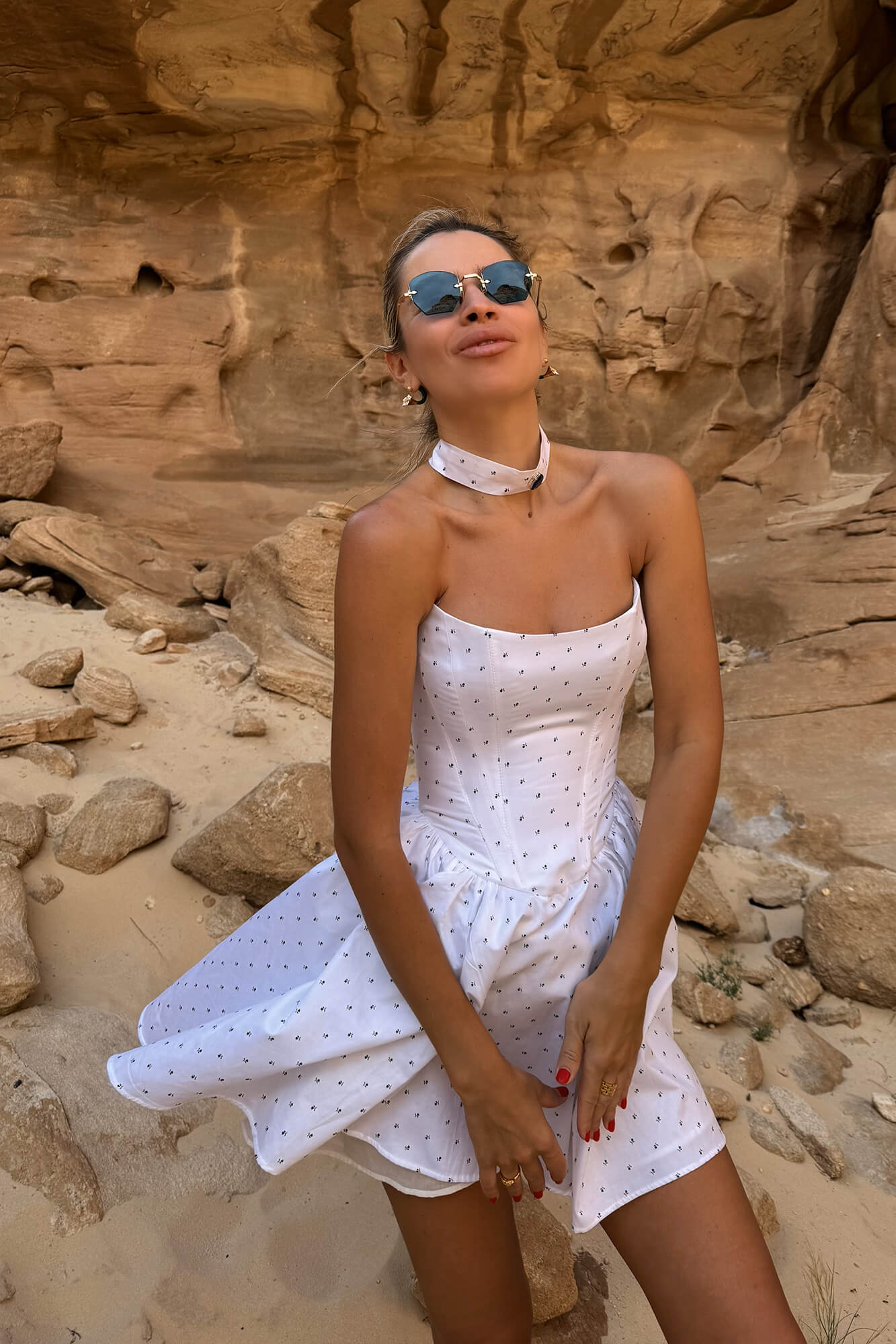 Tuck Corset Mini Dress