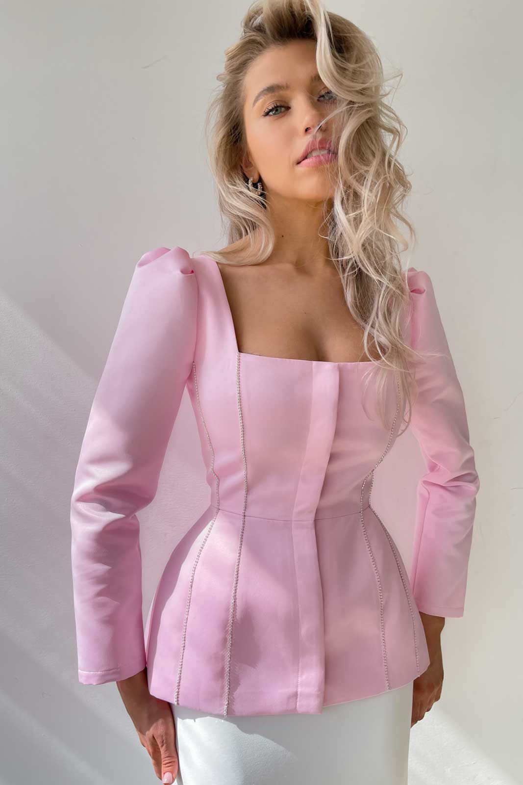 Satin Decorated Top