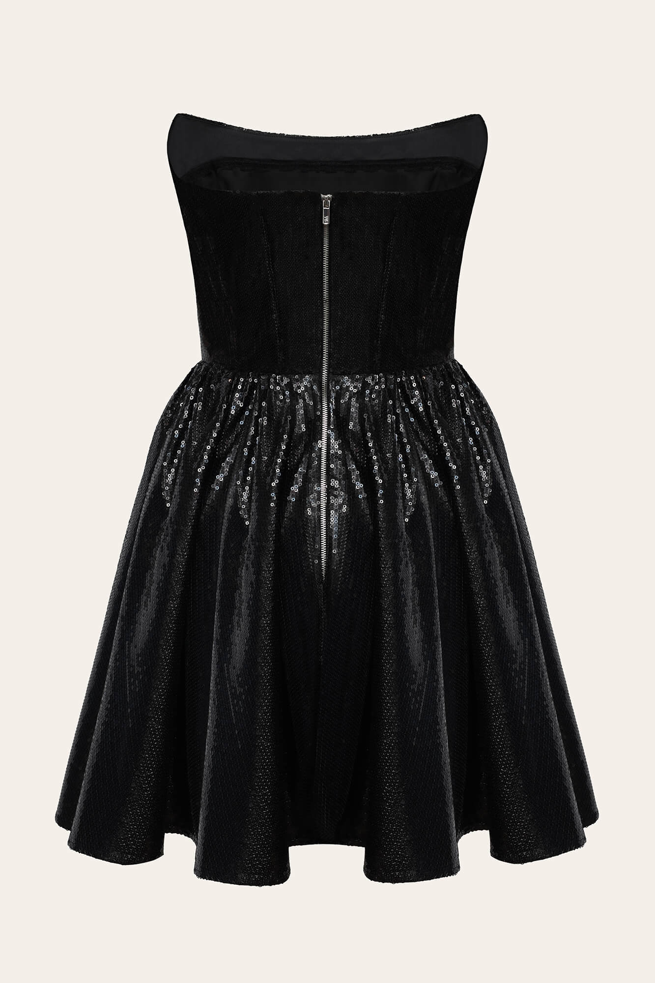 Textured Corset Sequin Mini Dress