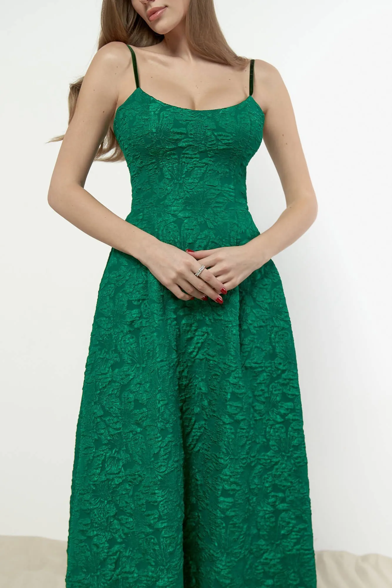 Jacquard Fitted Corset Bustier Dress