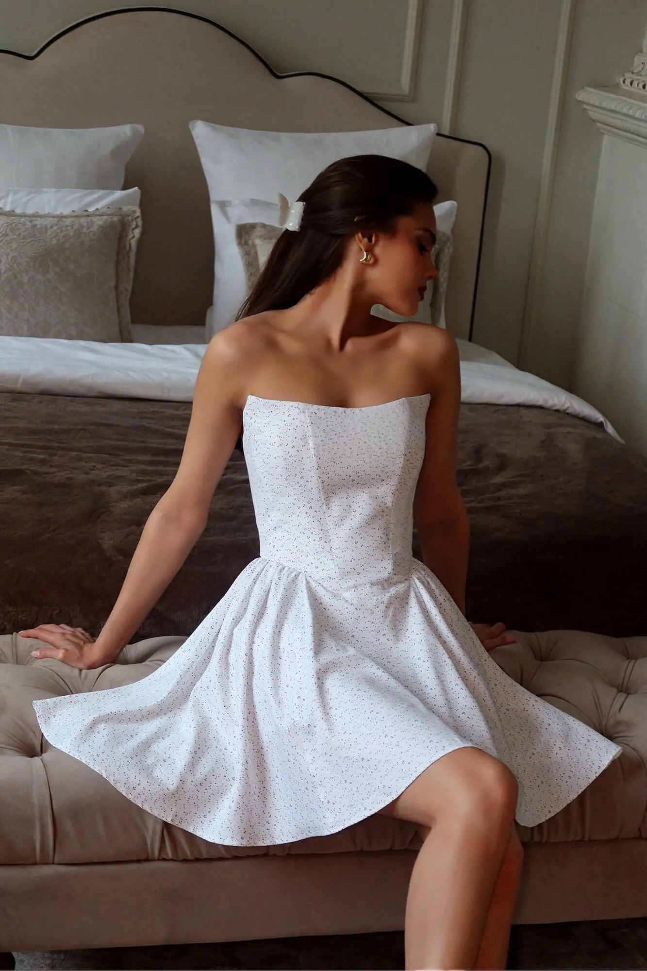 Tuck Corset Mini Dress