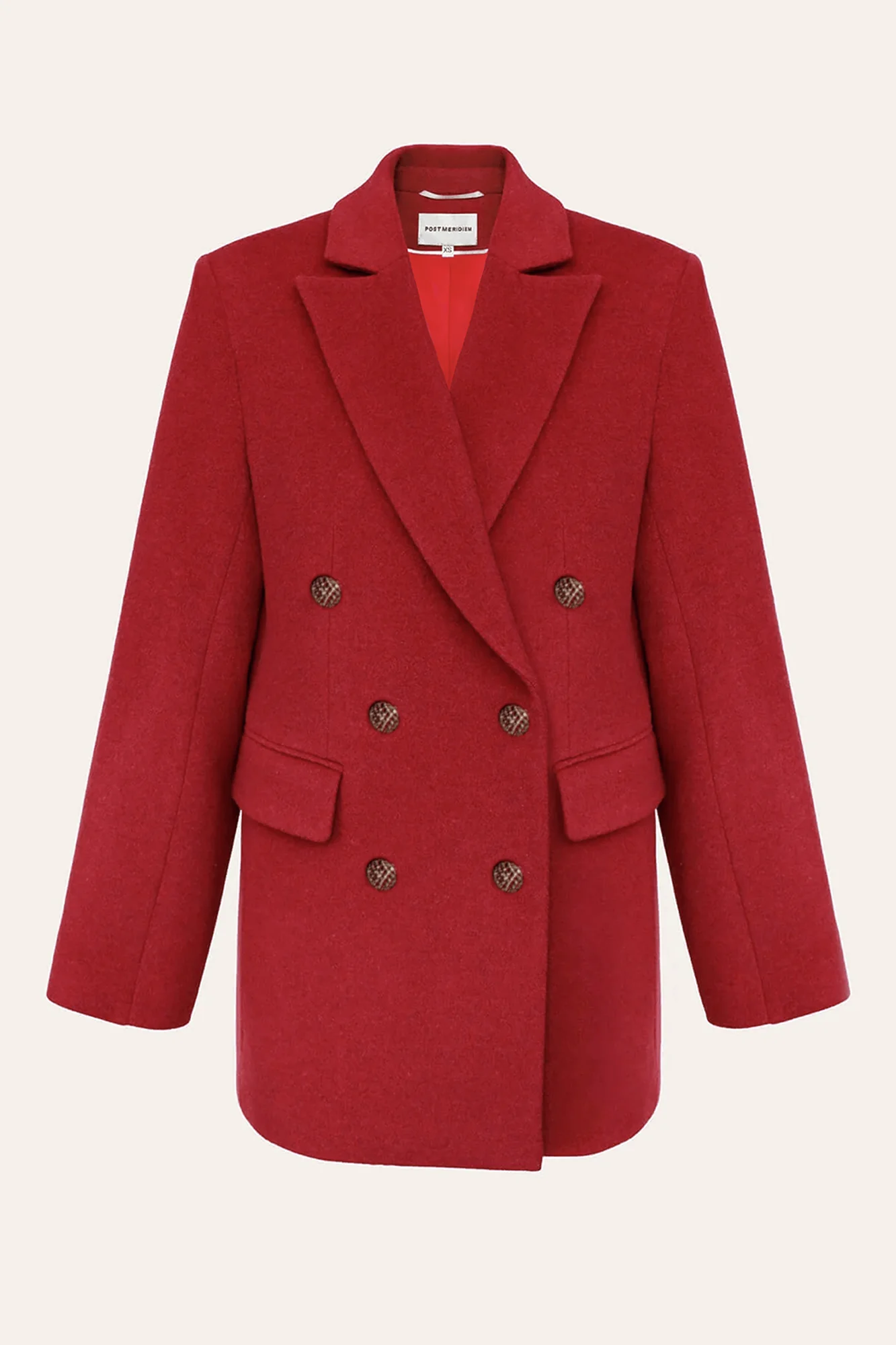 Cropped Double Breasted Coat