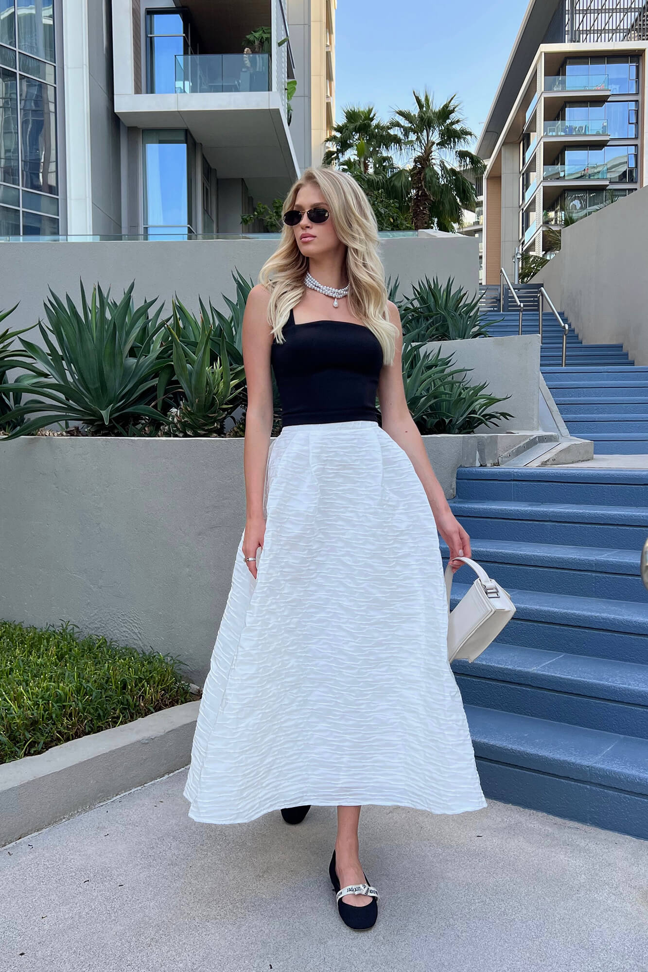 Jacquard Midi Skirt