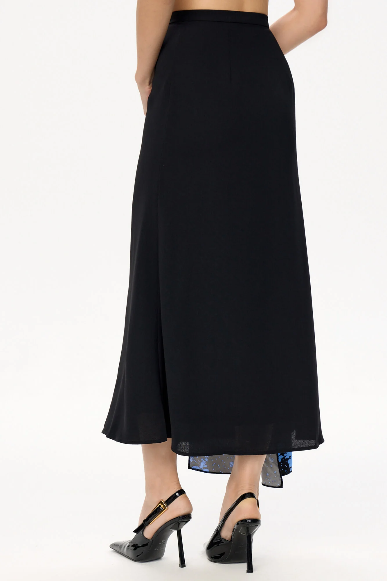 Button Midi Skirt
