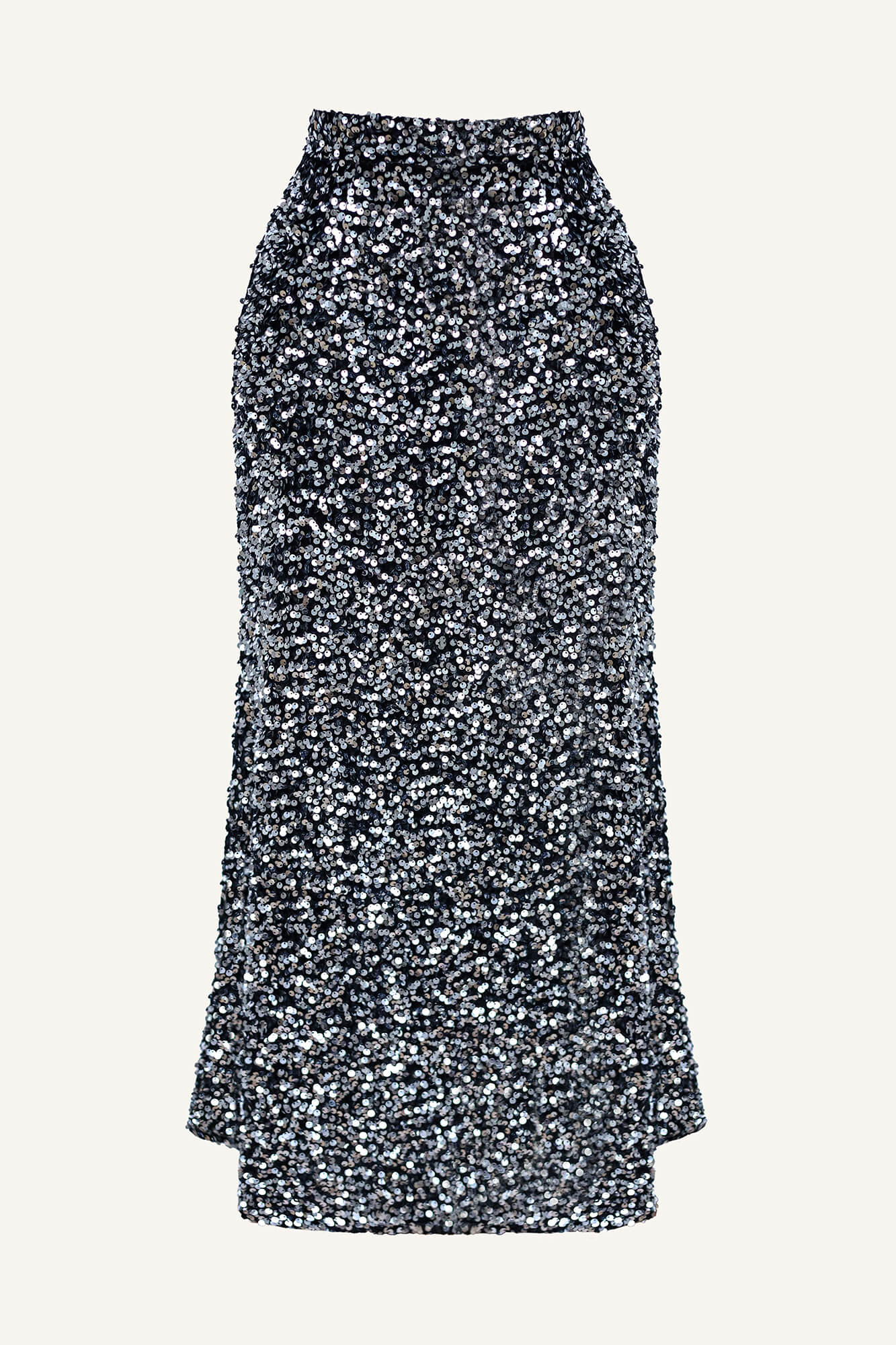 Sequin Decorated Velvet Skirt