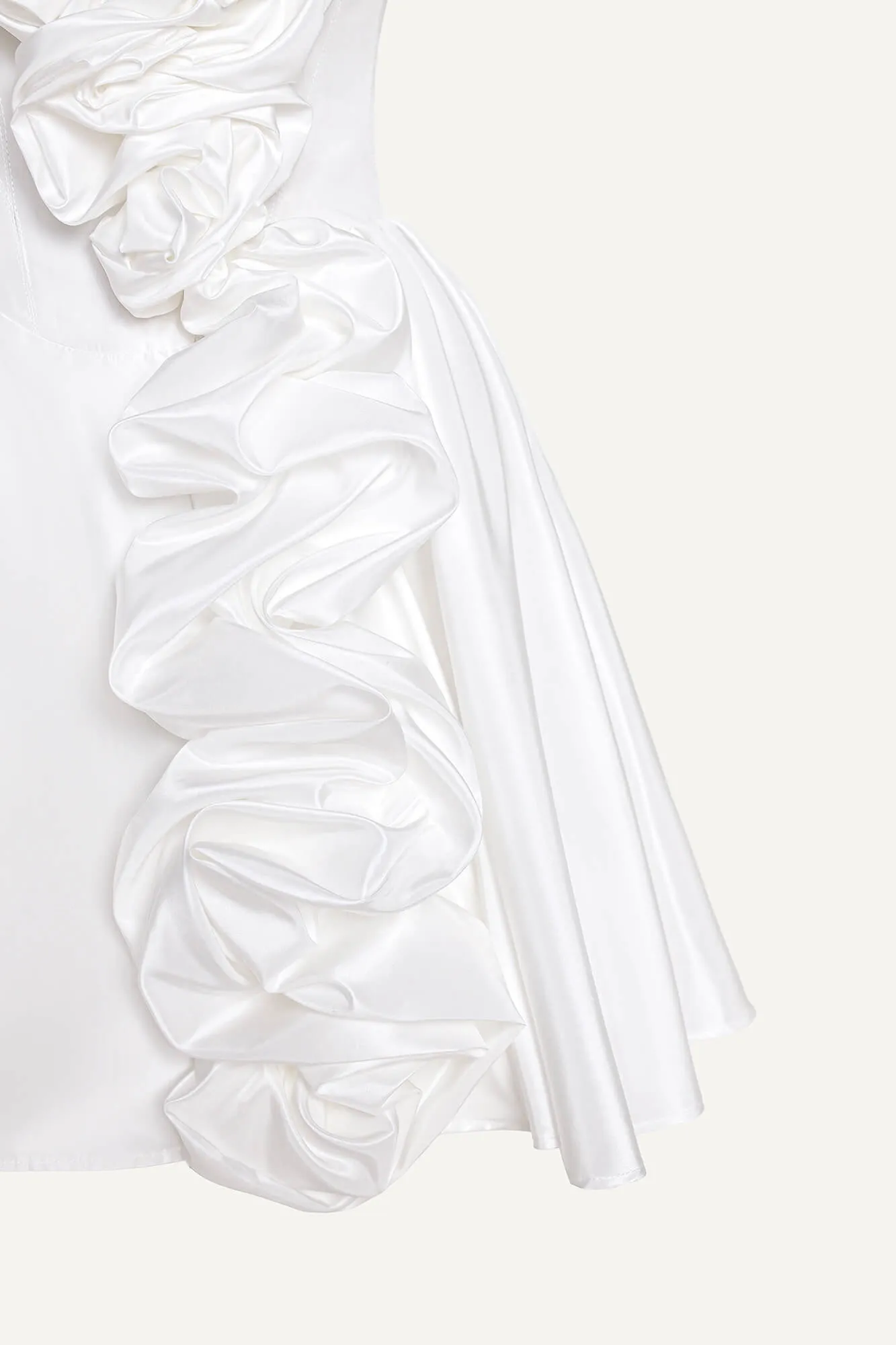 Mini Dress With Corset And Gathering