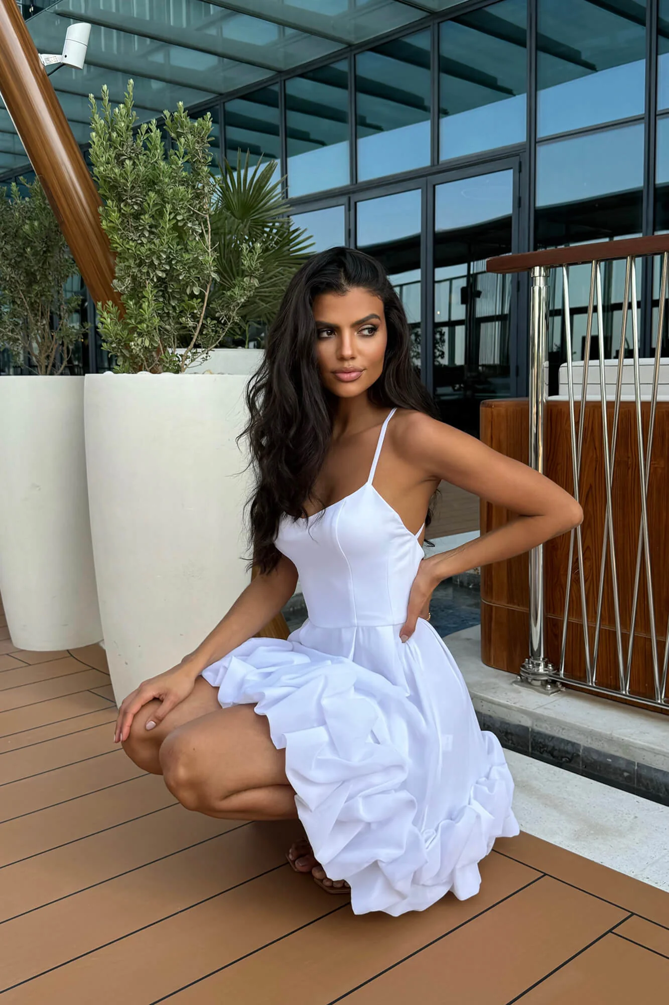 Backless Bustier Mini Dress