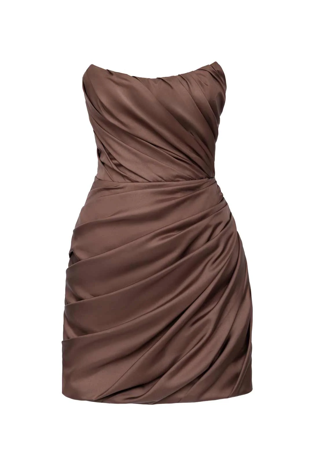 Asymmetric Drape Corset Dress