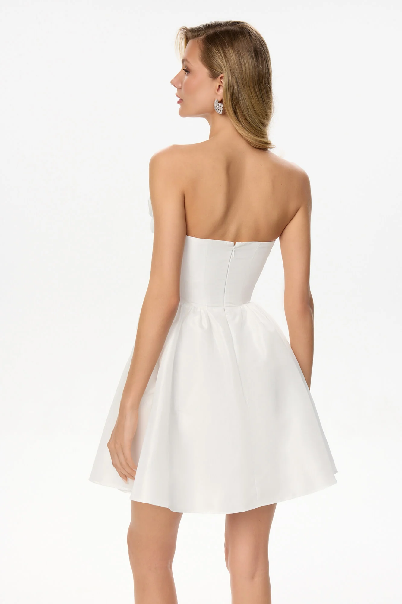 Mini Dress With Corset And Gathering