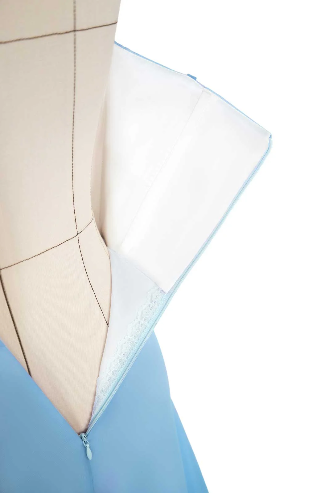 Flounce Bustier Midi Dress