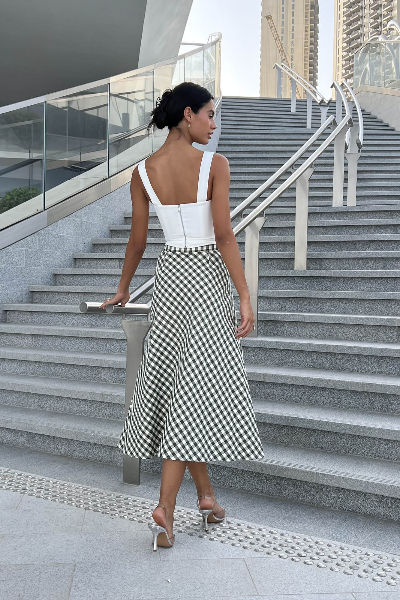 Flare Midi Skirt