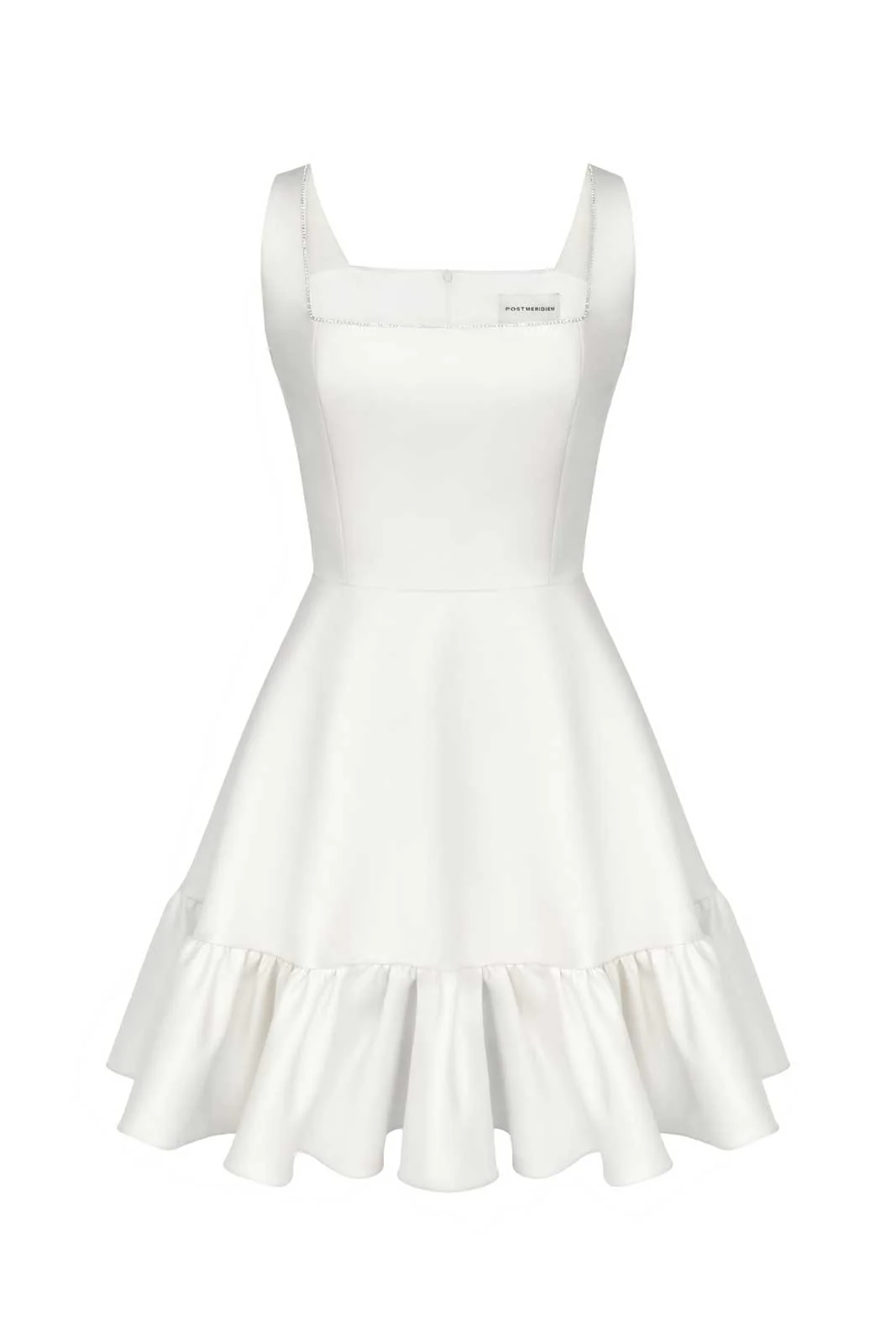 Bottom Flounced Strap Mini Dress