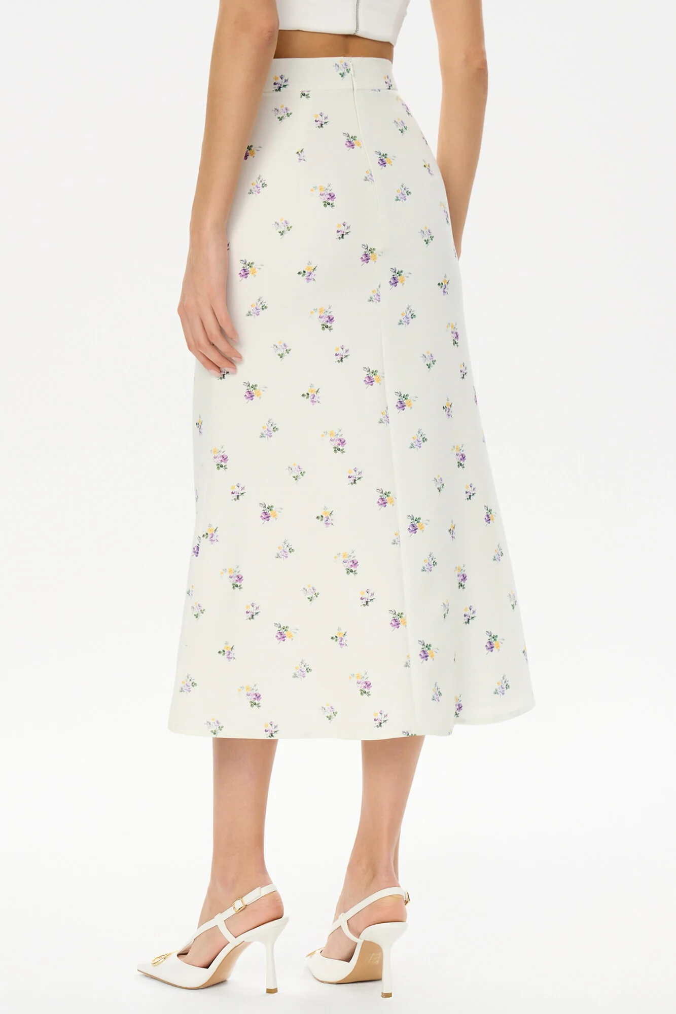 Printed Midi Skirt