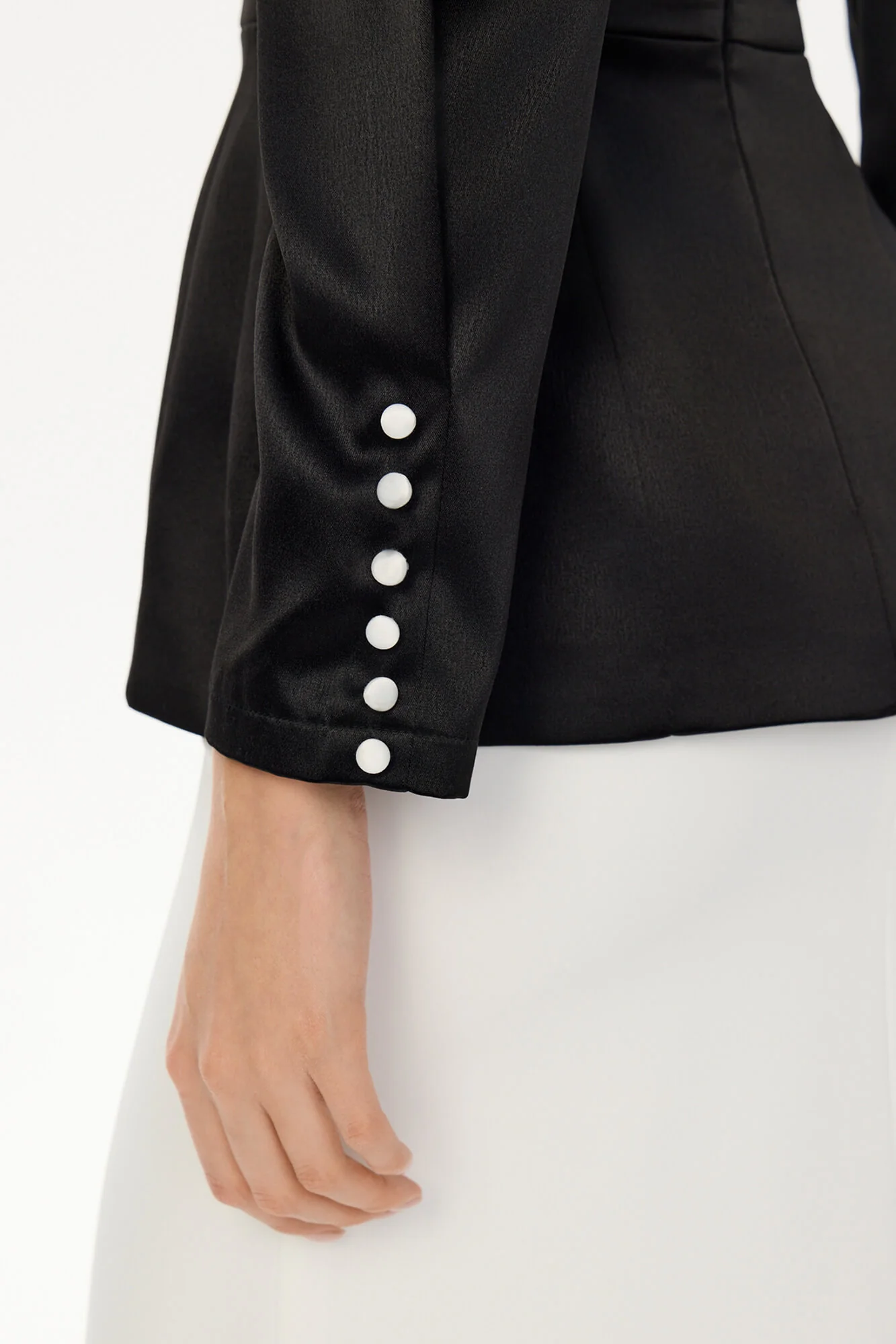 Satin Long Sleeve Top