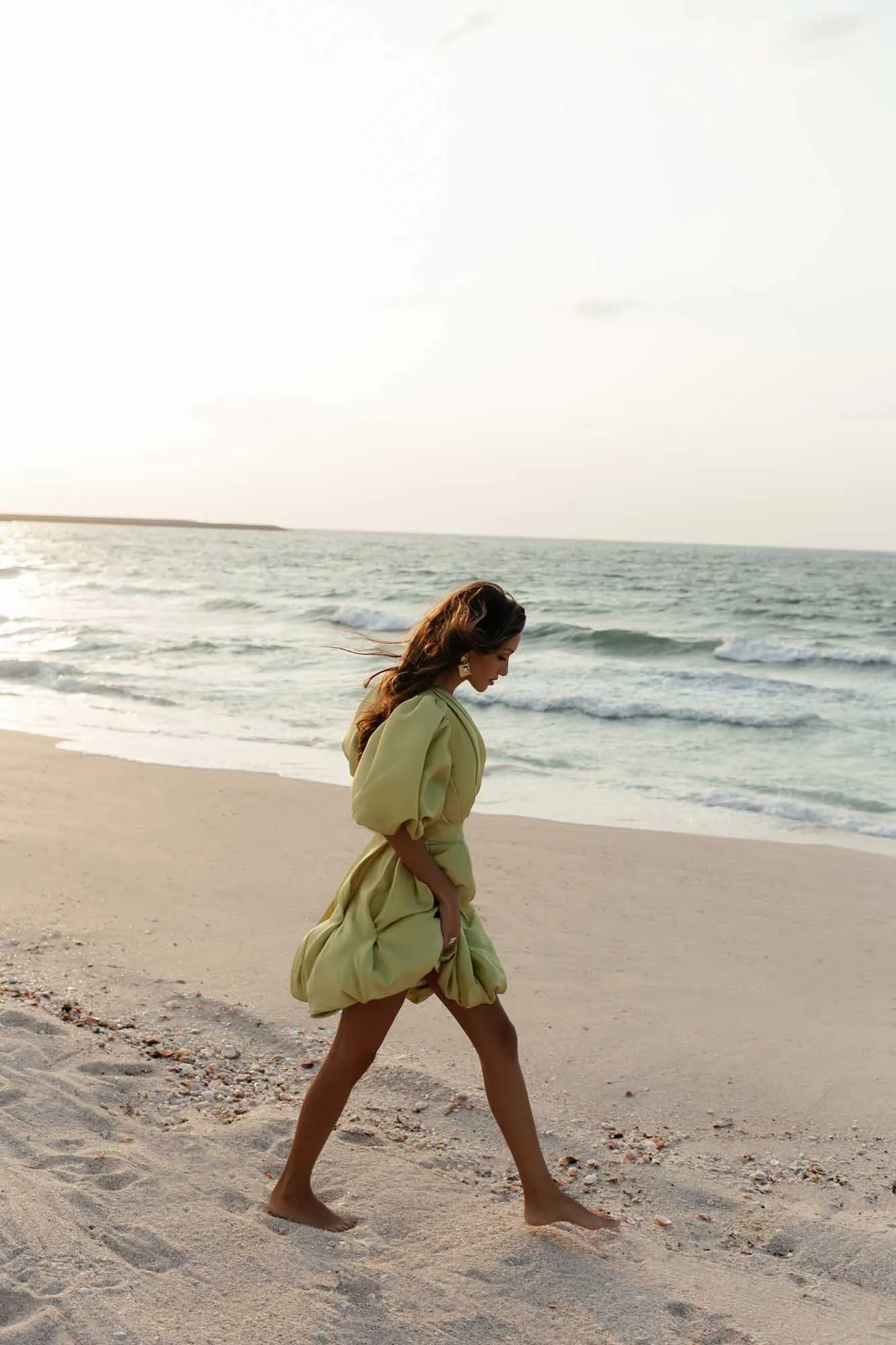 Pleated Mini Dress
