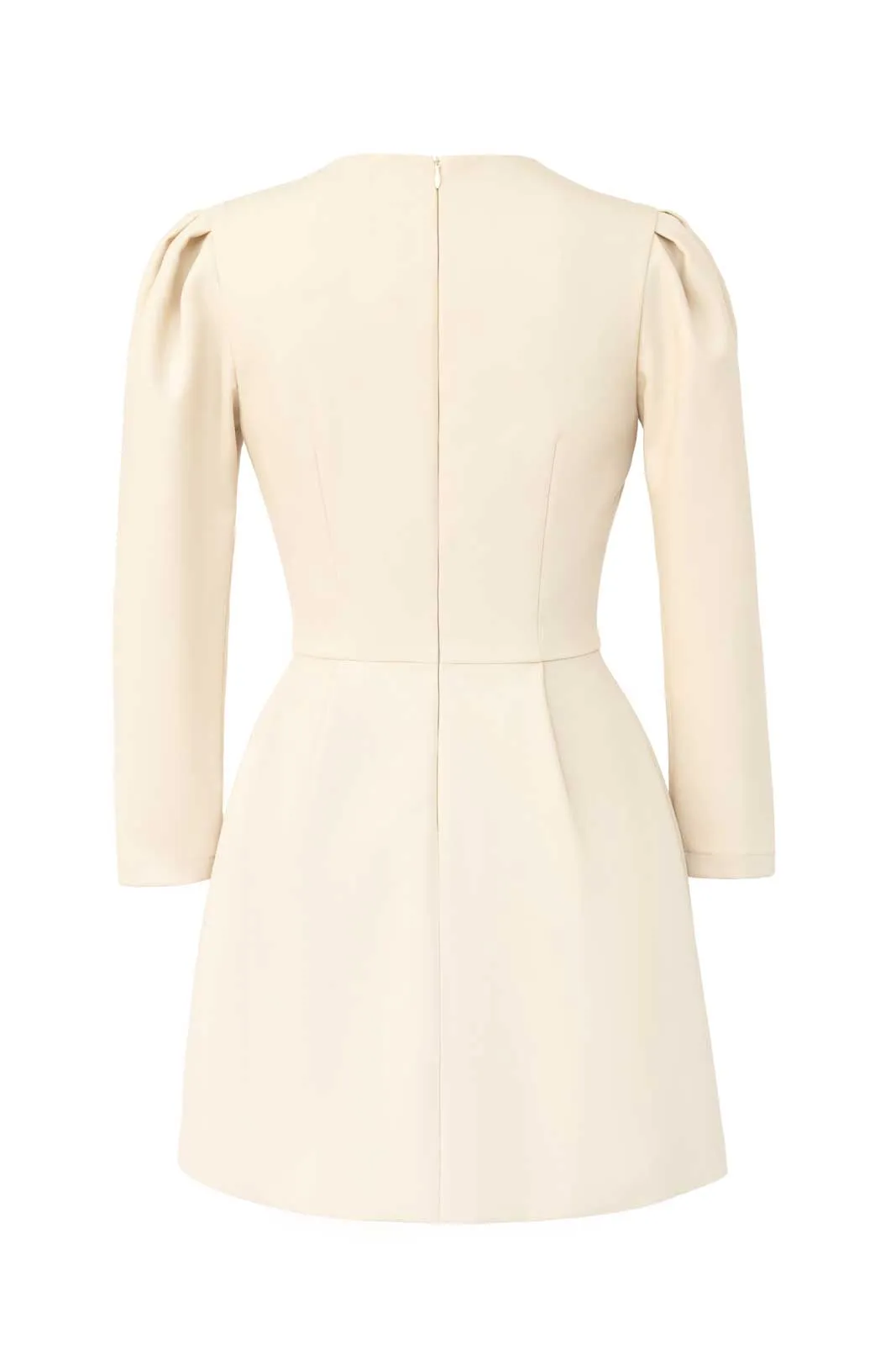 Pleated Long Sleeve Mini Dress