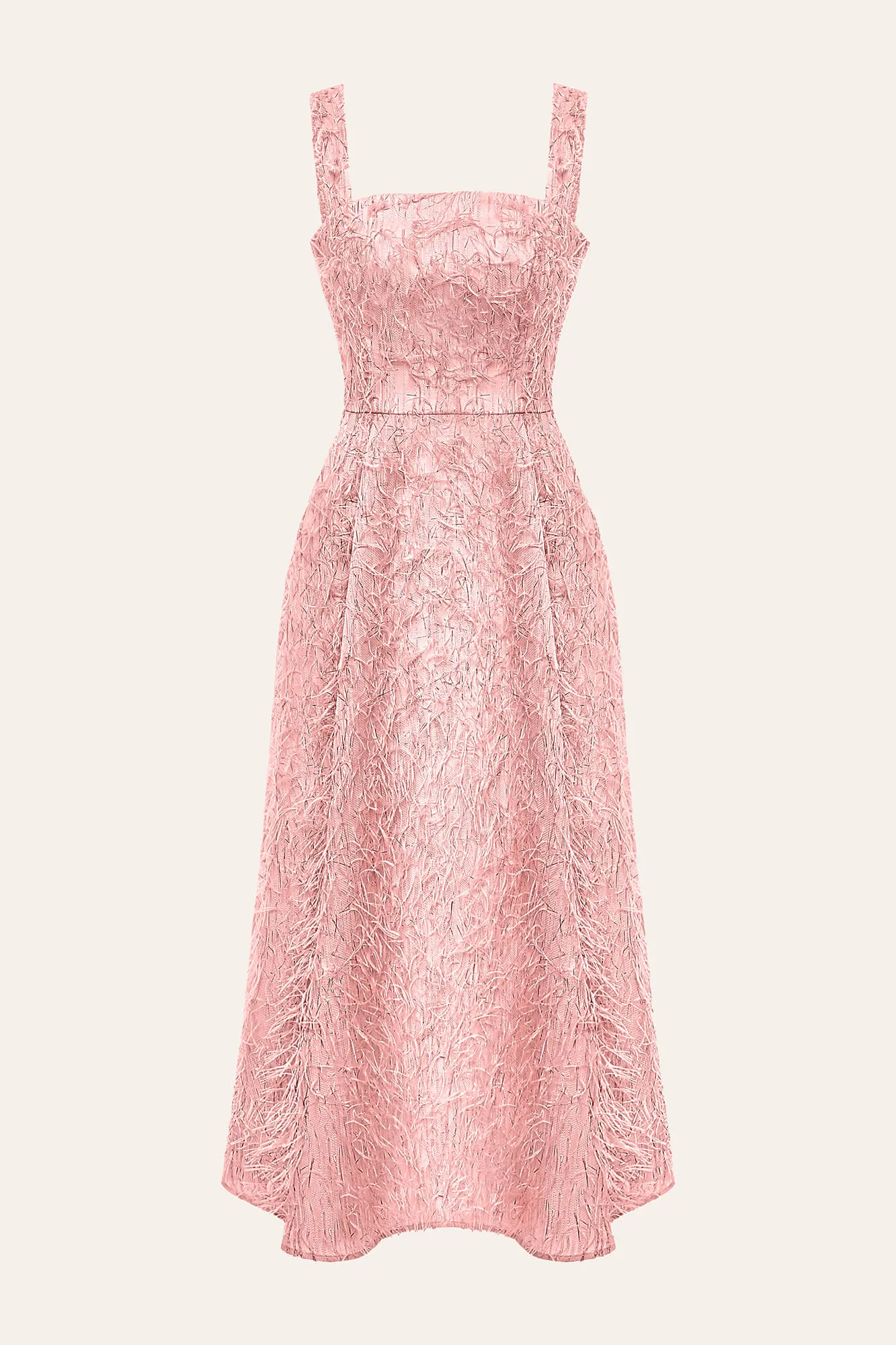 Pleated Corset Midi Dress