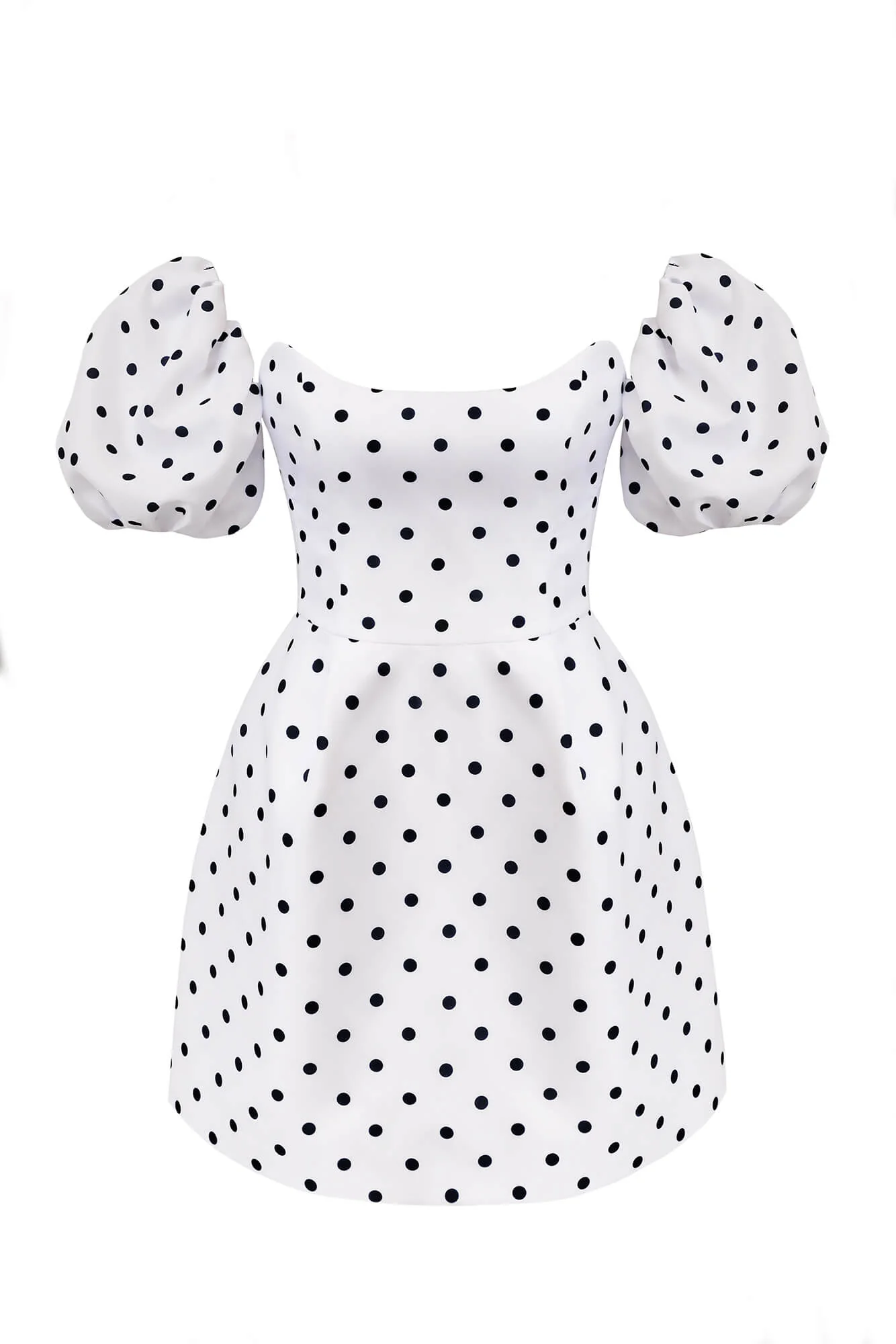 Puffy Sleeve Bell Mini Dress