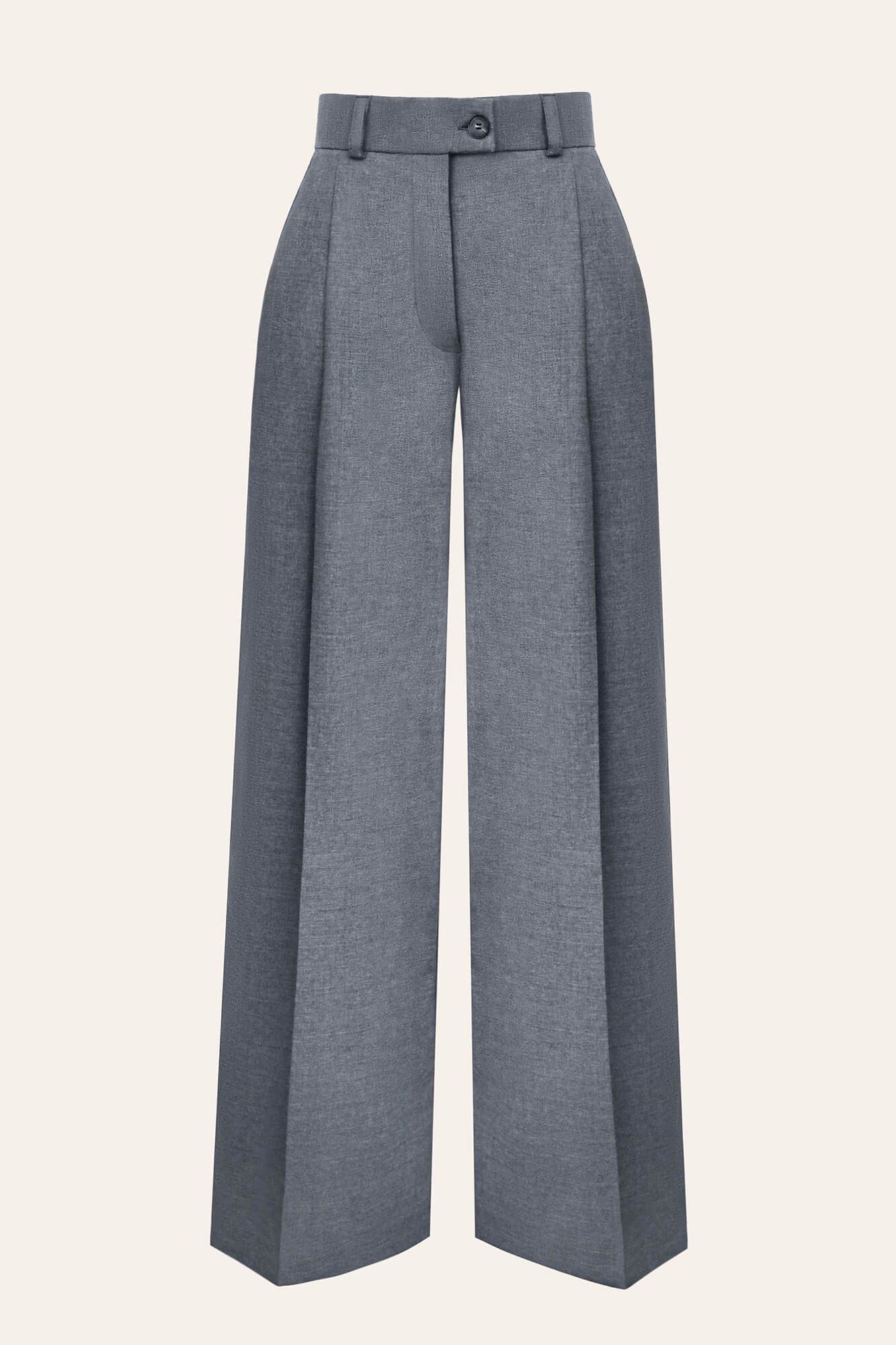 Pleated Wide Leg Trousers
