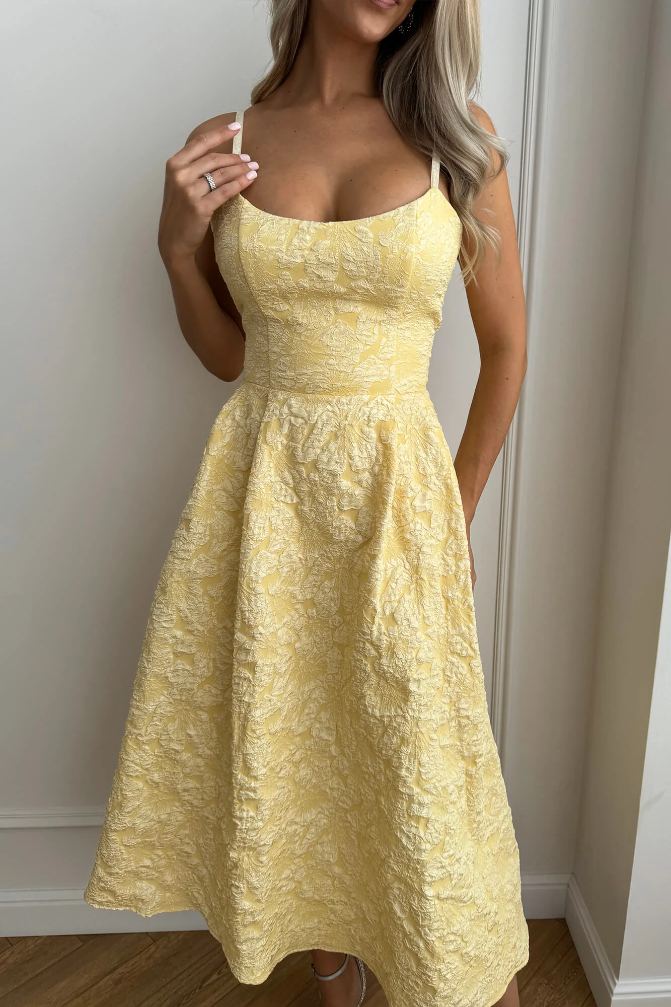 Jacquard Fitted Corset Bustier Dress