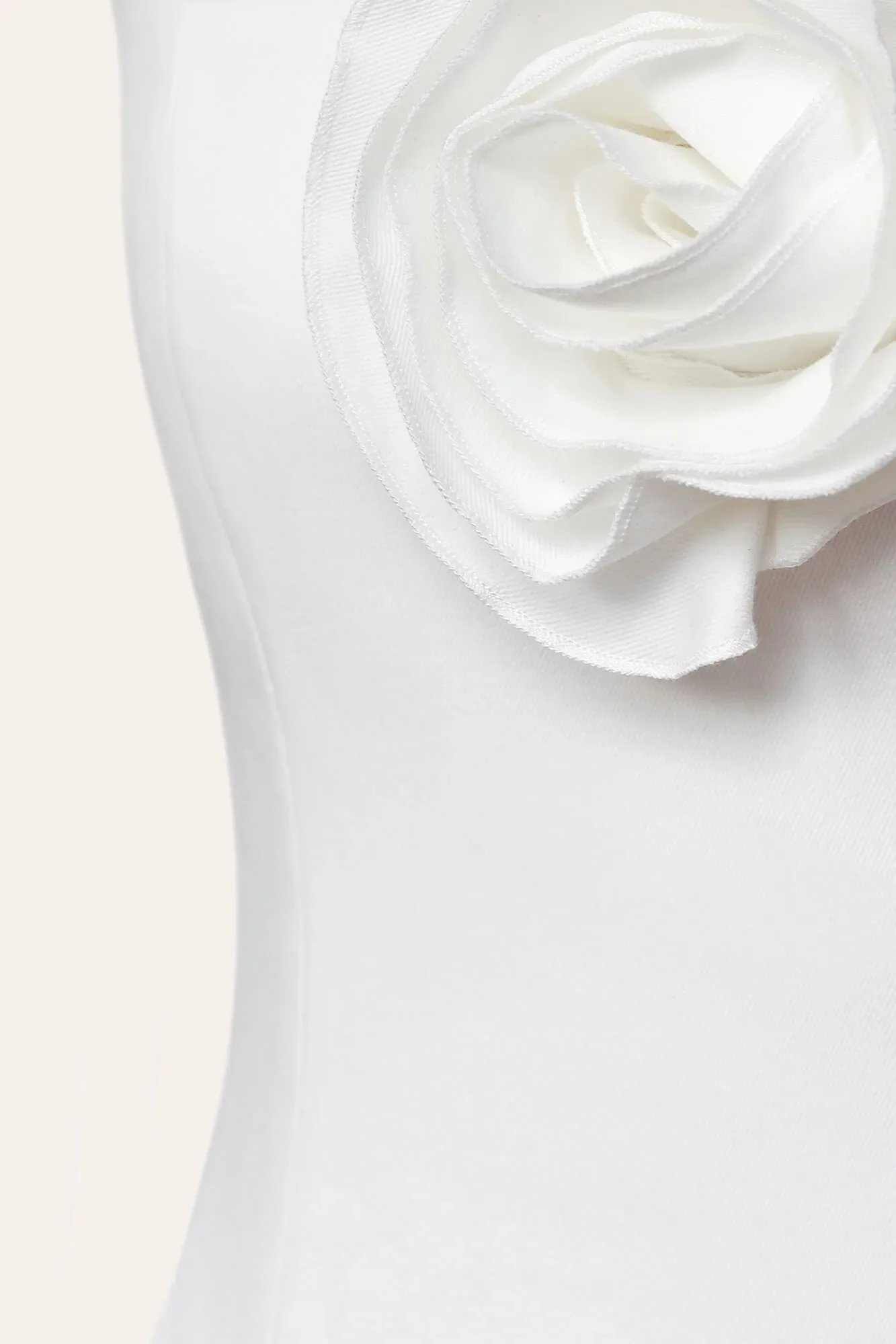 Square Neck Top with removable rose