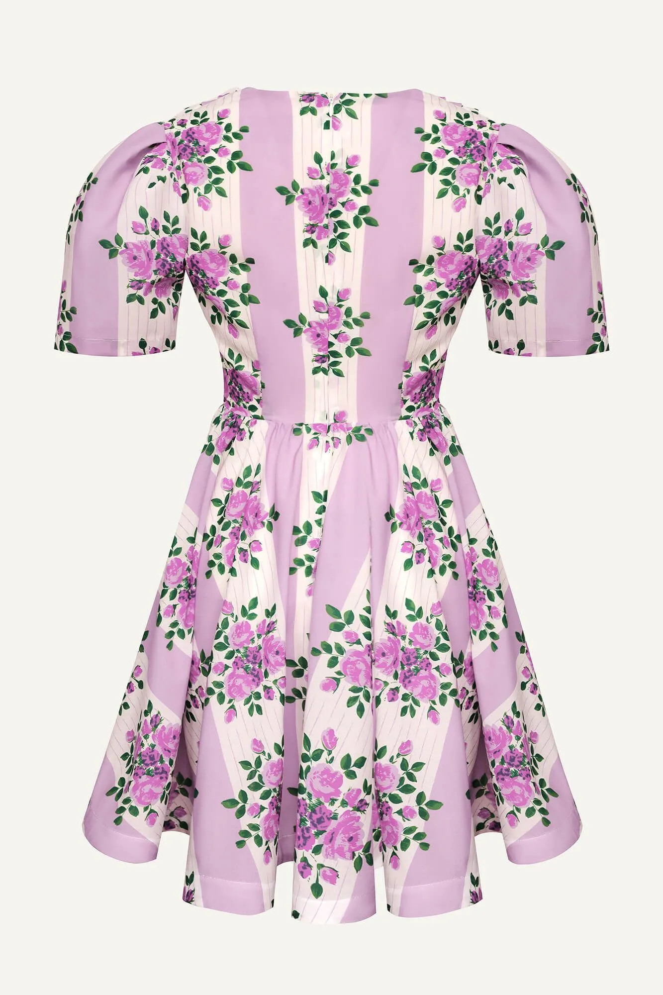 Short Sleeve Mini Dress With Sun Skirt