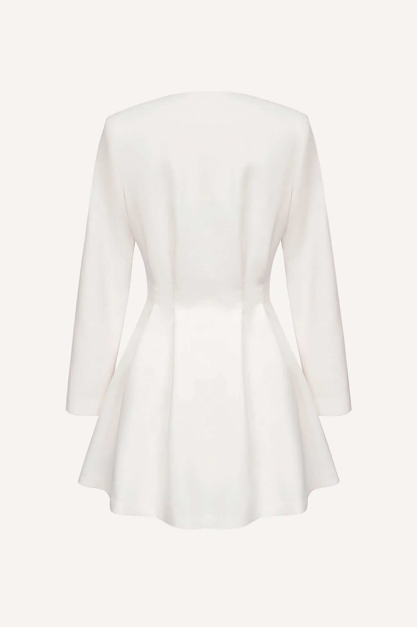 Long Sleeve Button Front Mini Dress