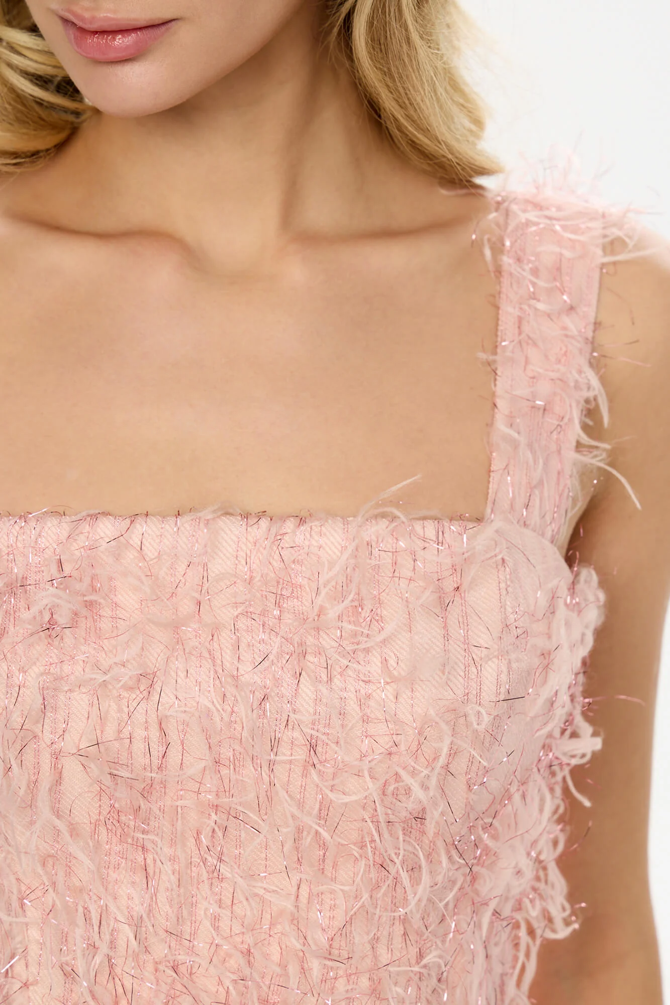 Pleated Corset Midi Dress