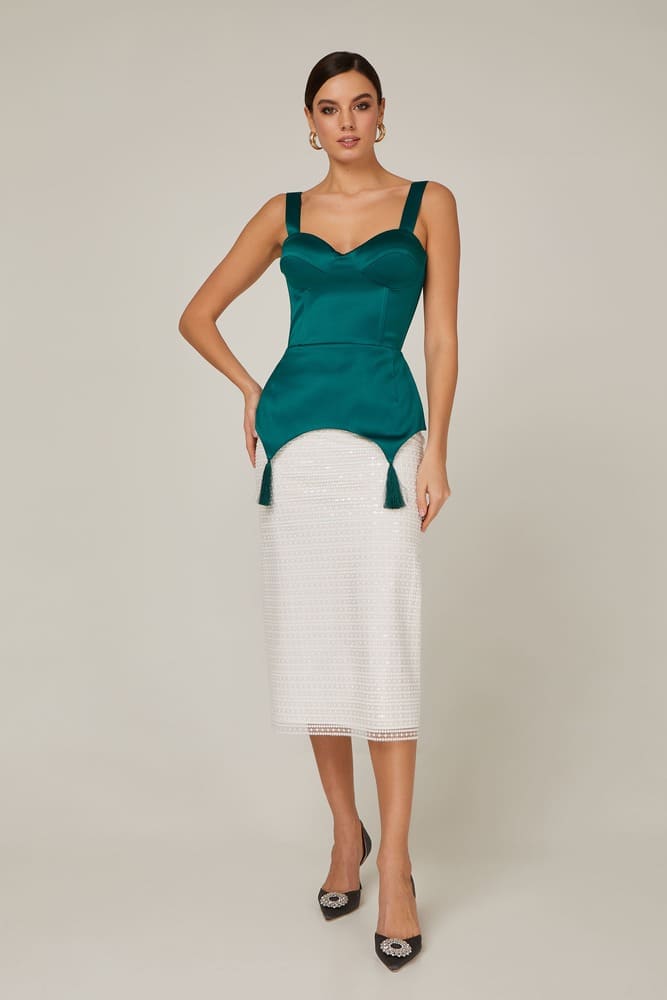 Tassel Bustier Top