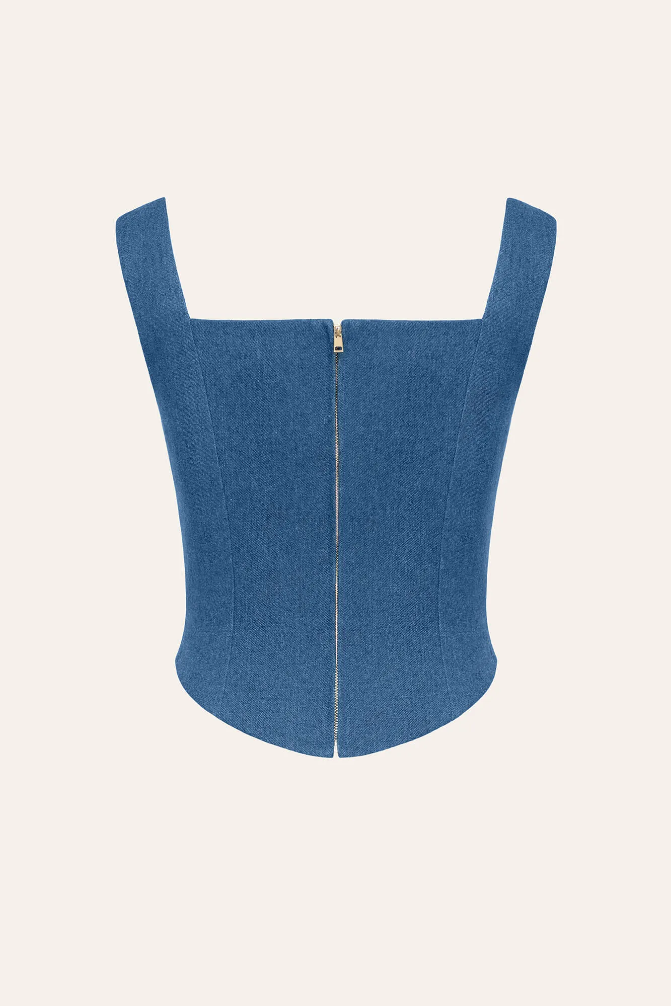 Square Neck Top with removable rose