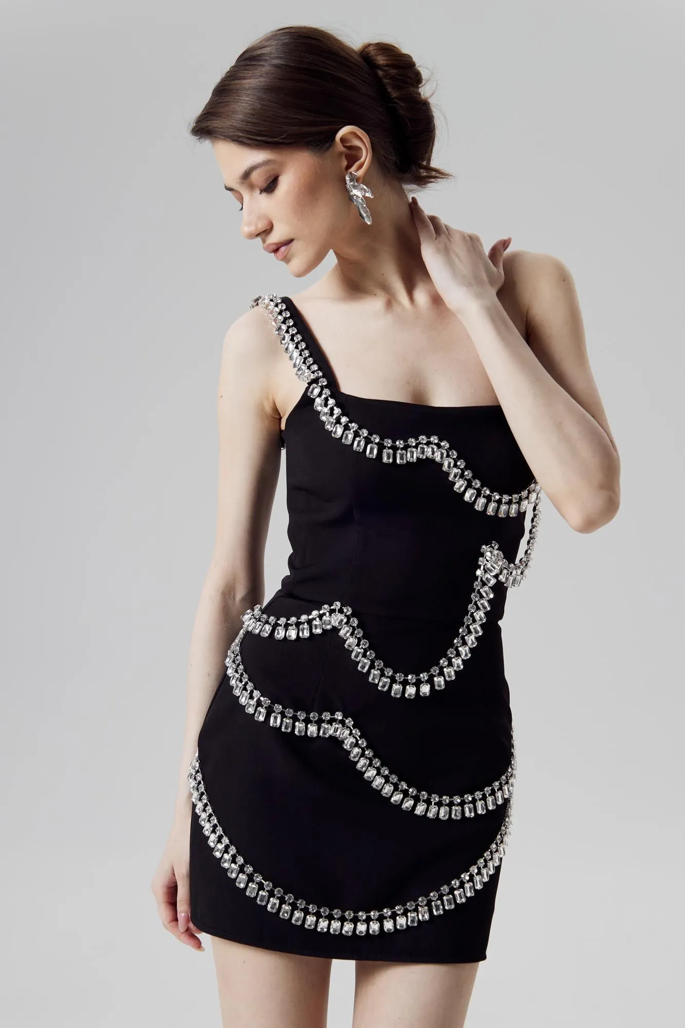 Gem Embellished Jumpsuit Dress