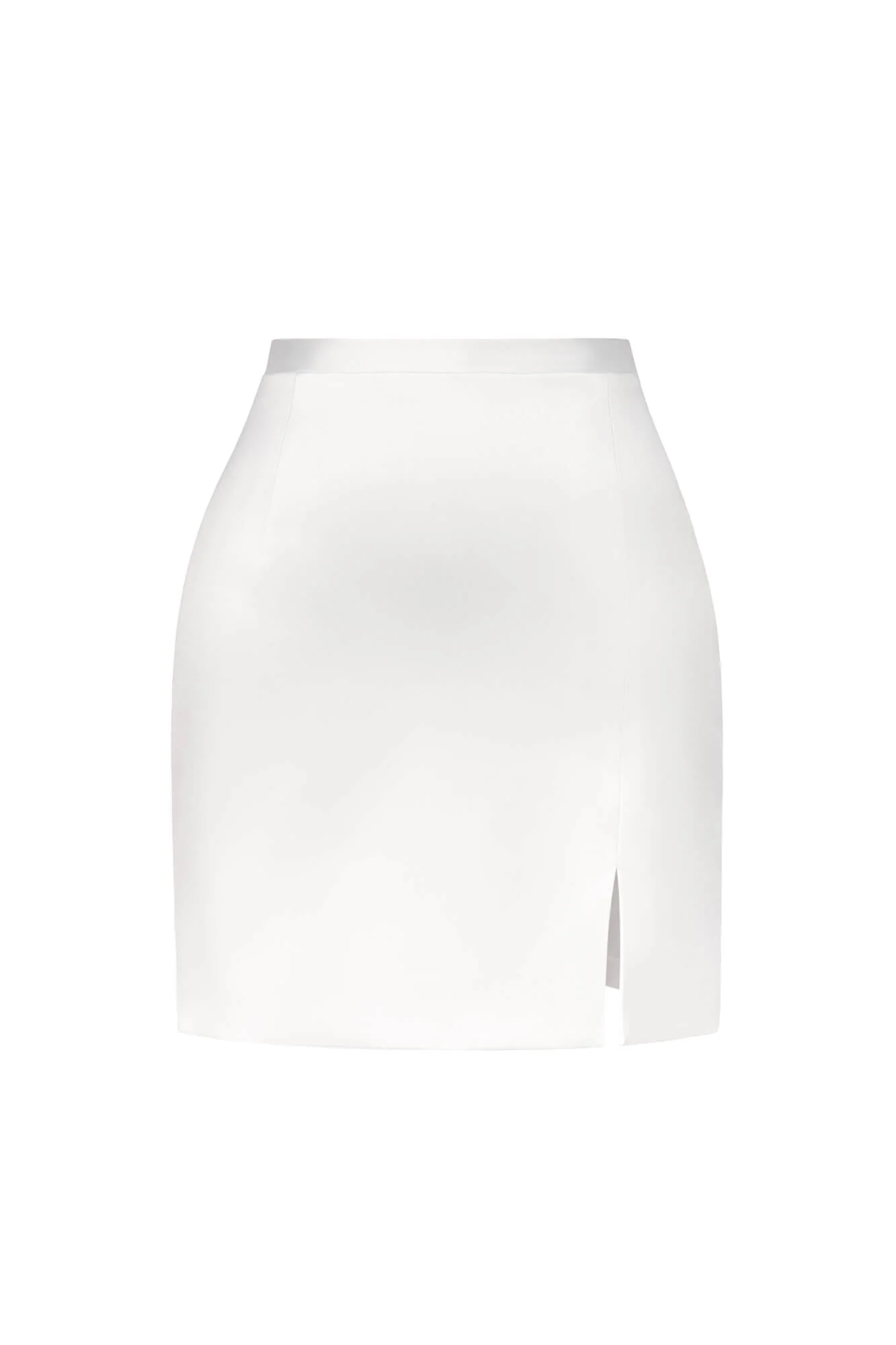 Viscose Slit Mini Skirt