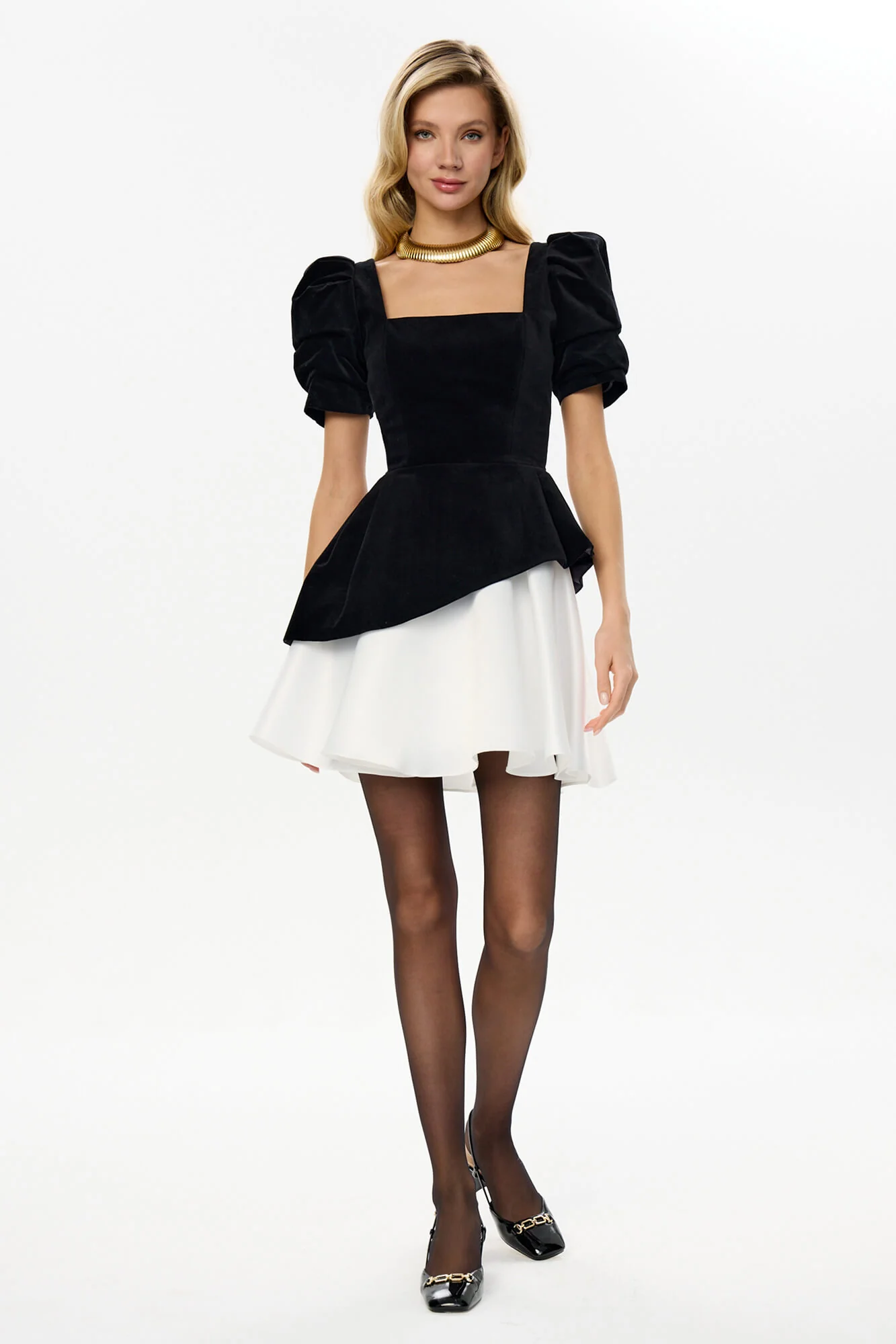 Square Neck Short Sleeve Top