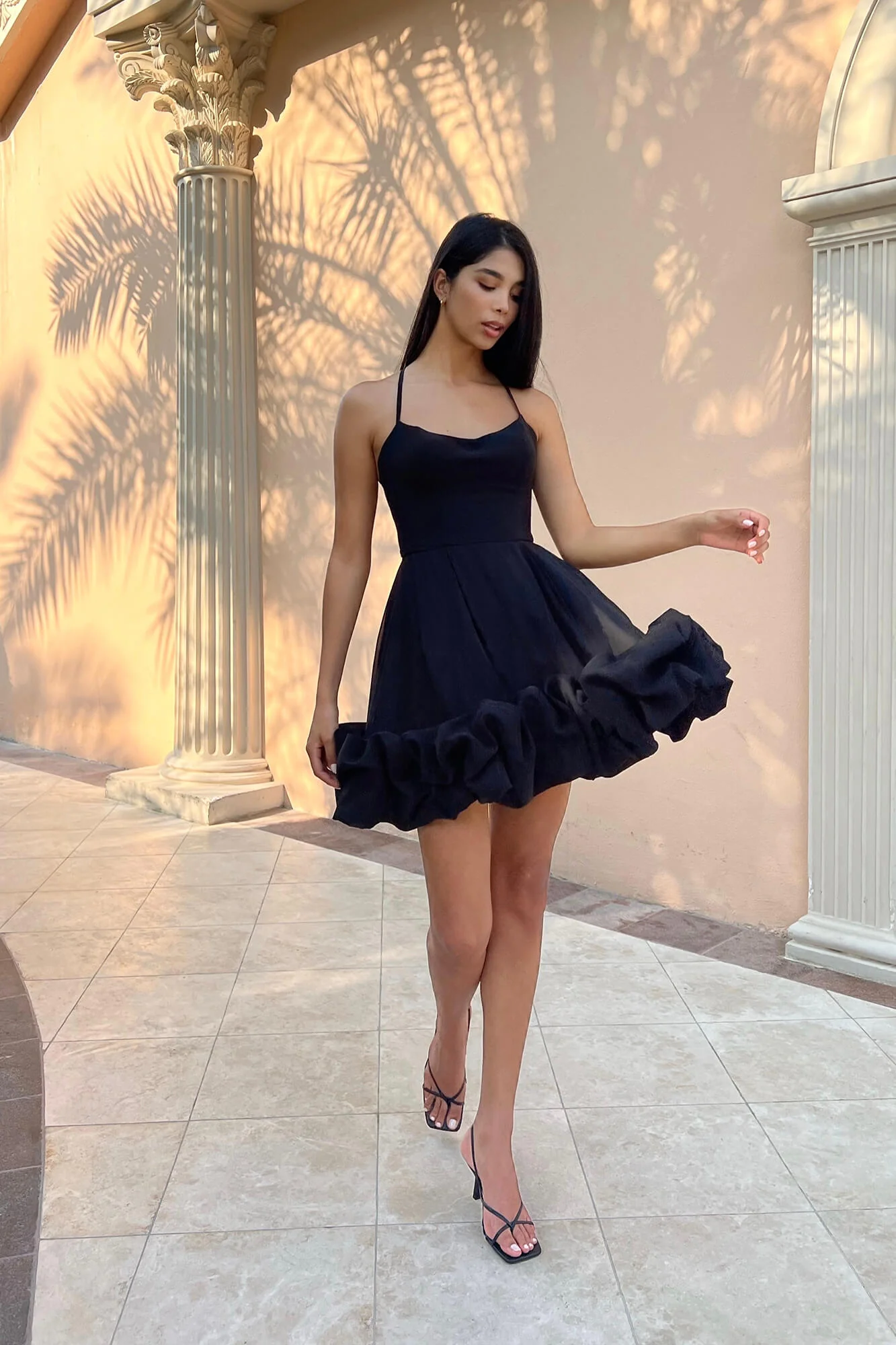 Backless Bustier Mini Dress