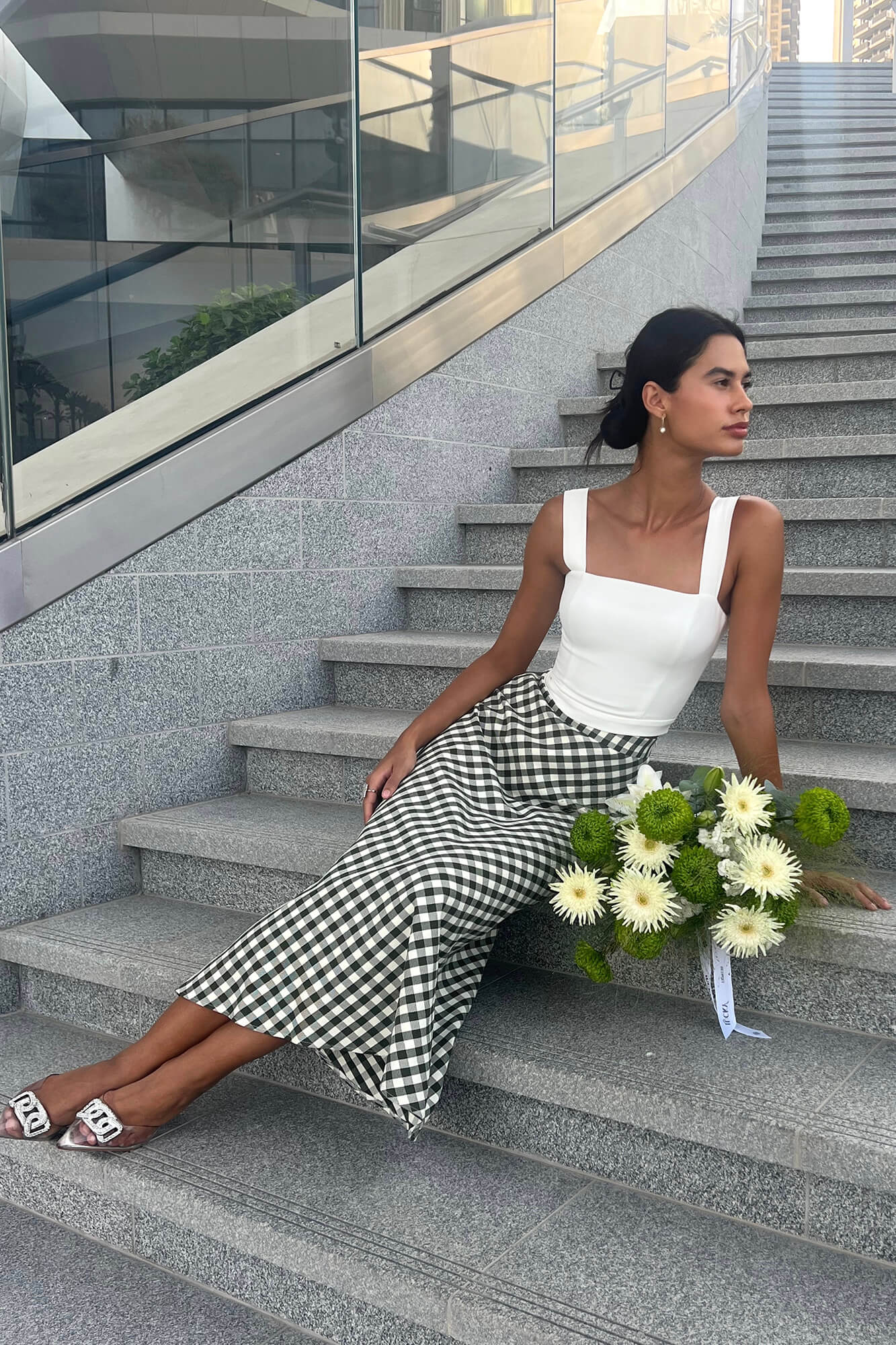Flare Midi Skirt