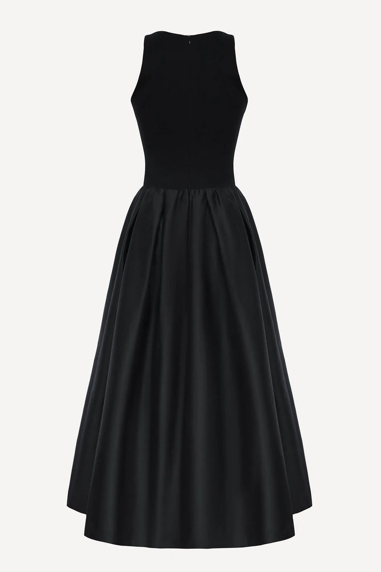 Midi Dress With Puffy Skirt