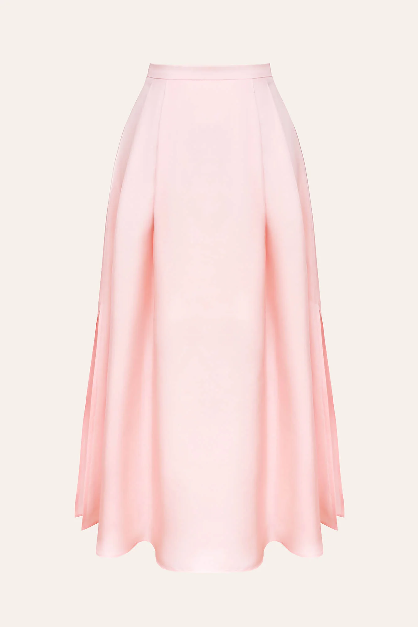 Silk Slits Midi Skirt